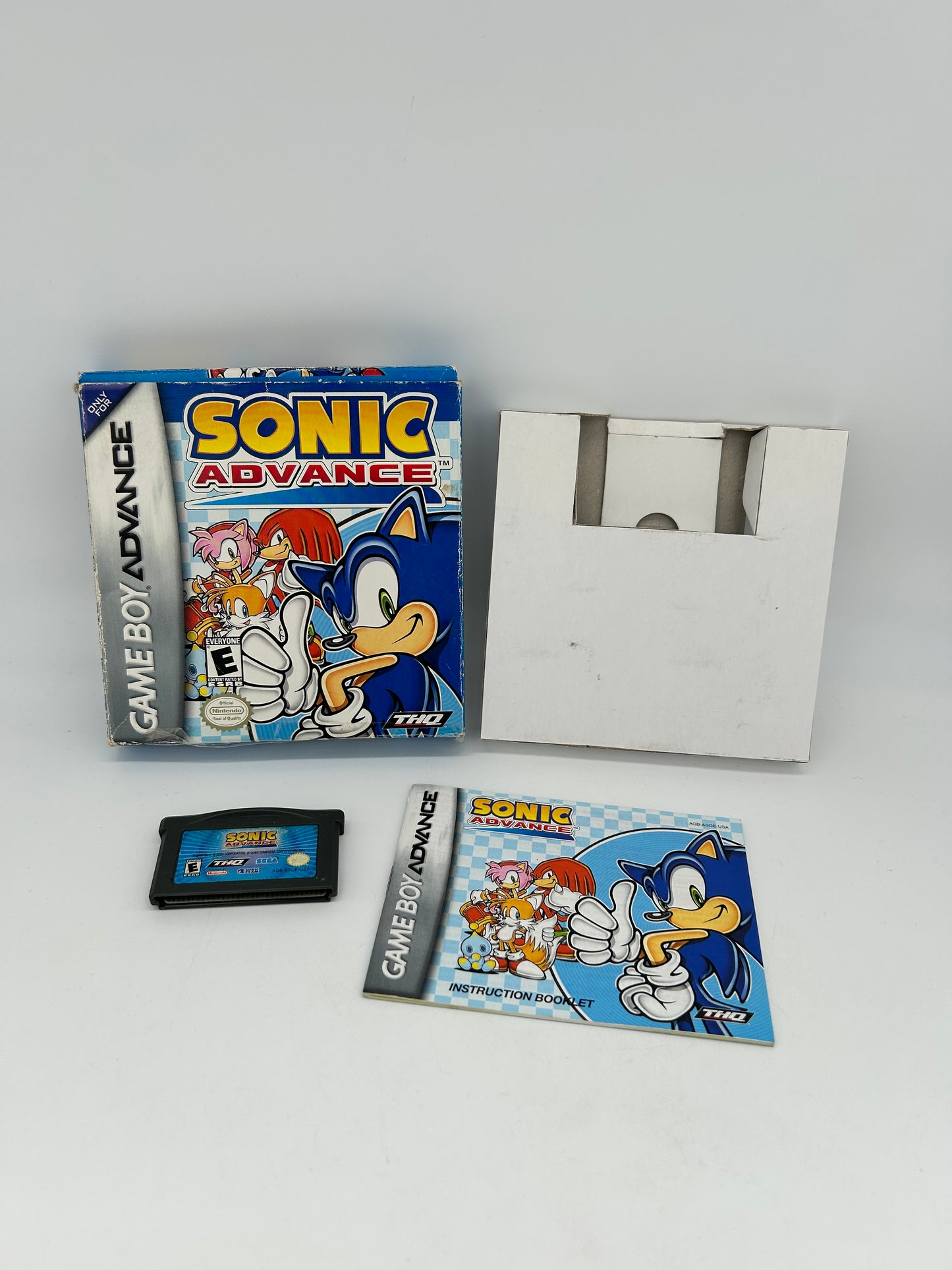 PiXEL-RETRO.COM : GAME BOY ADVANCE (GBA) COMPLETE (CIB) GAME, BOX, INSCRUCTION MANUAL, NTSC SONIC ADVANCE