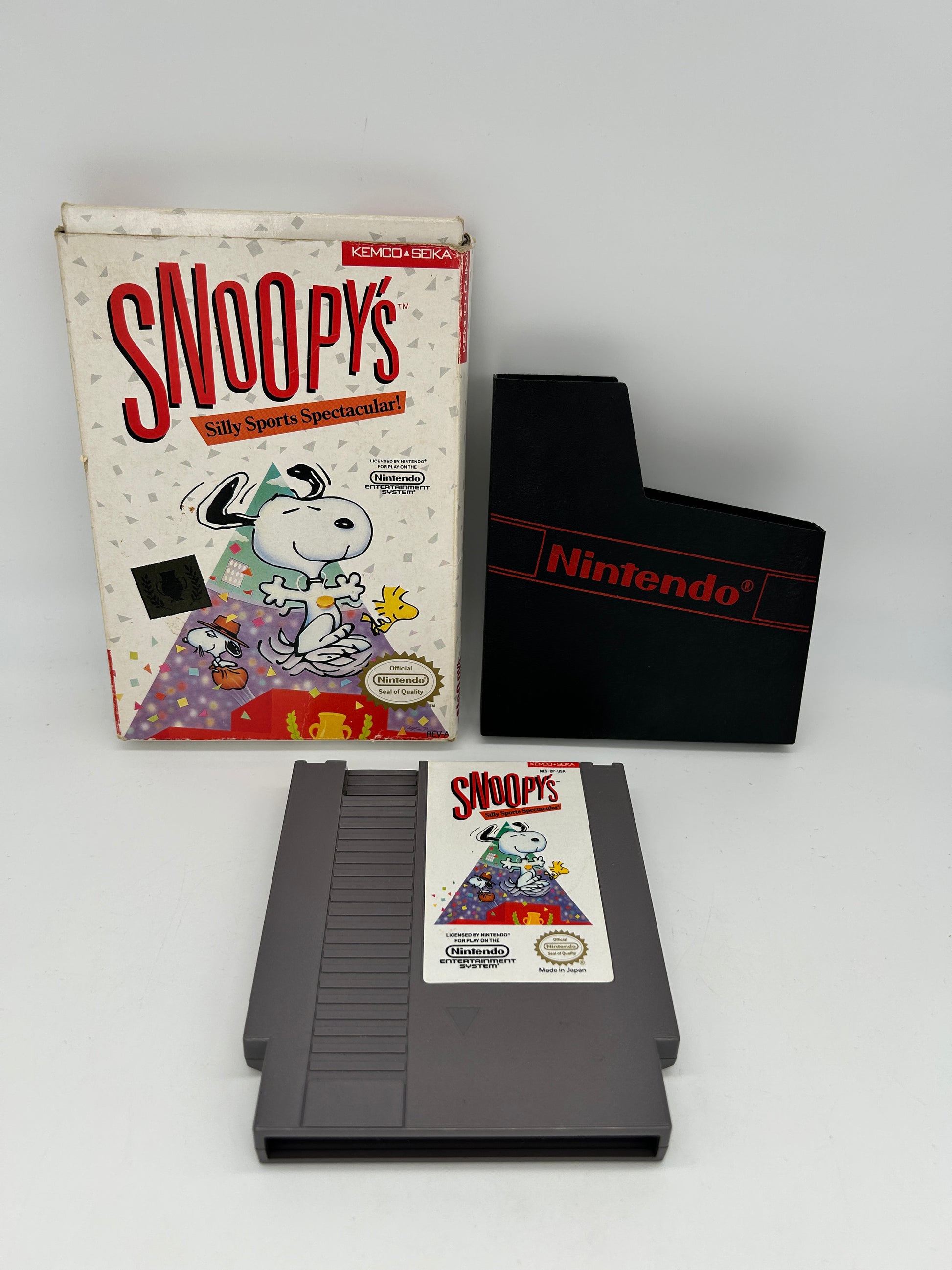 PiXEL-RETRO.COM : NINTENDO ENTERTAiNMENT SYSTEM (NES) GAME NTSC SNOOPY'S SILLY SPORT SPECTACULAR