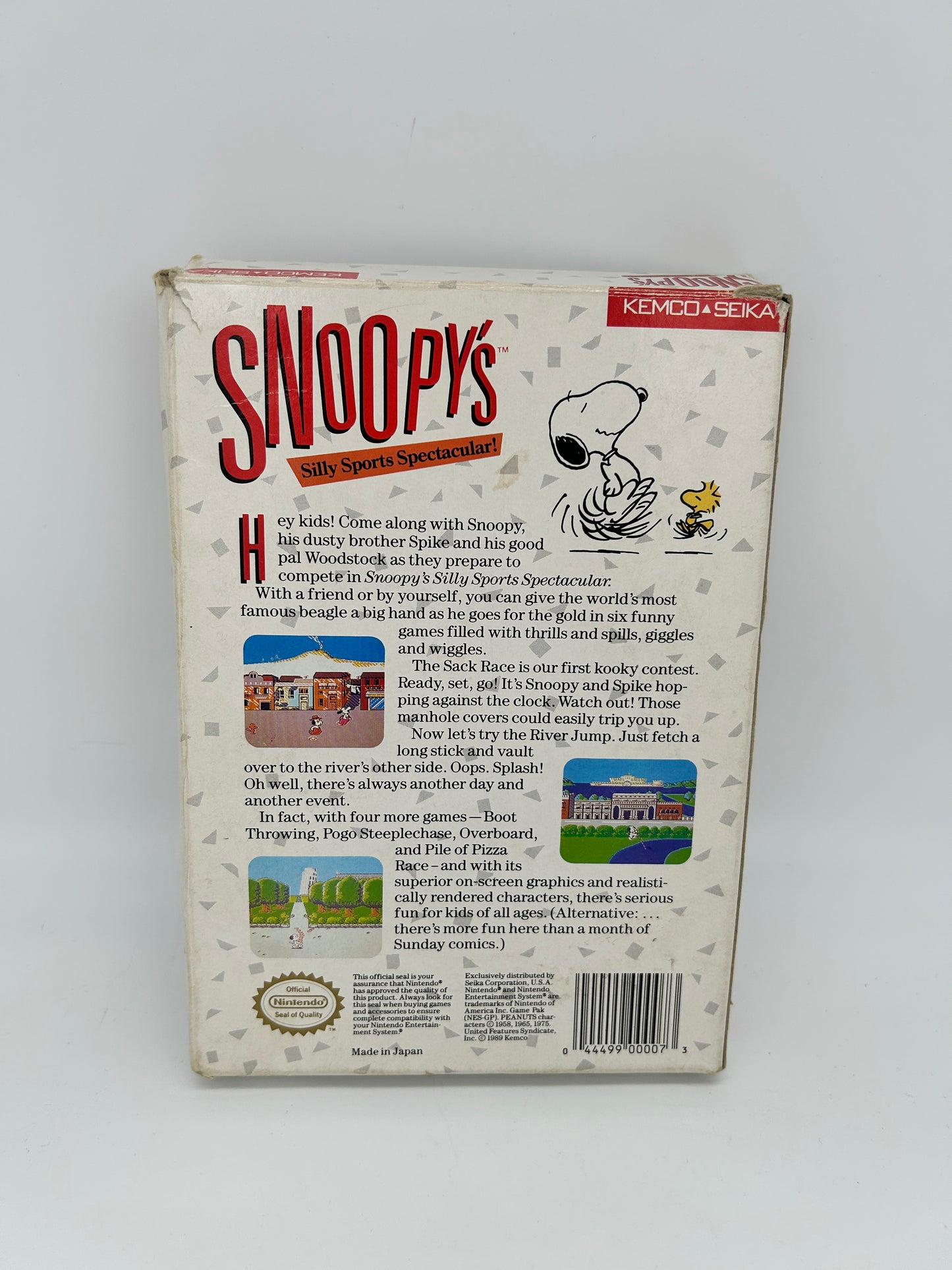 NiNTENDO [NES] ORiGiNAL | SNOOPYS SiLLY SPORTS SPECTACULAR