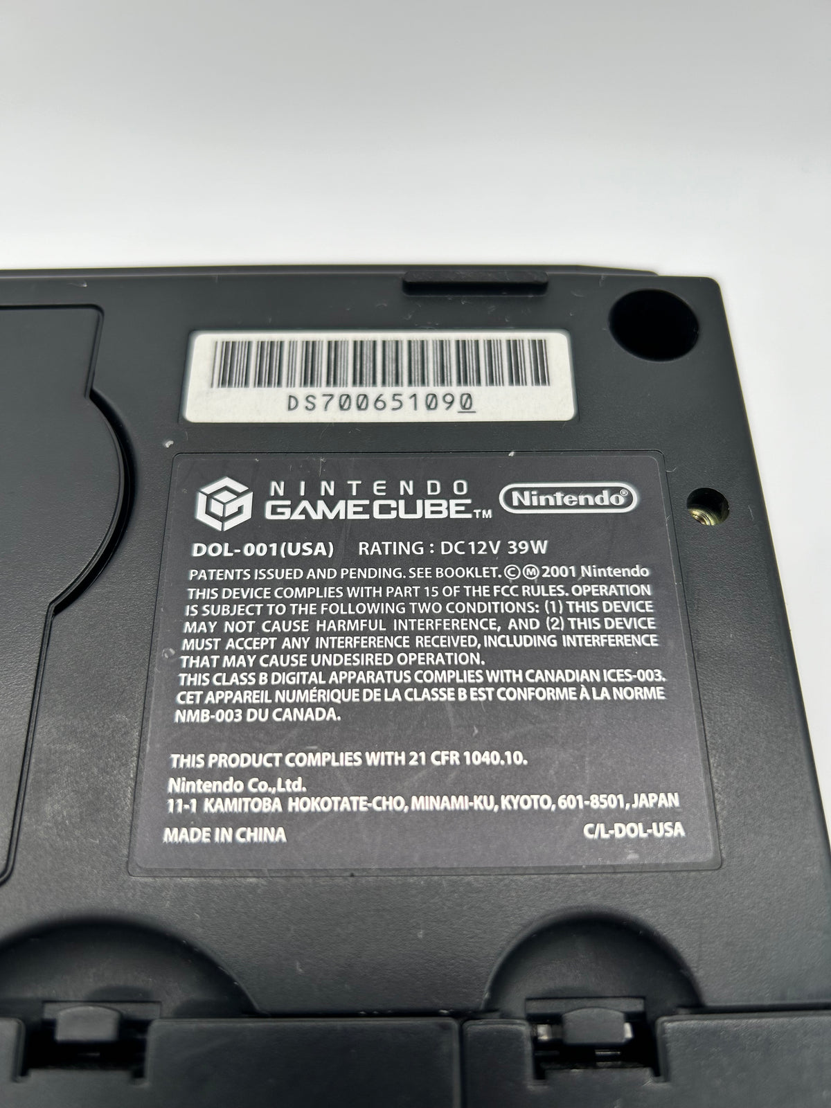 NiNTENDO GAMECUBE [NGC] CONSOLE | MODEL BLACK DOL-001 USA