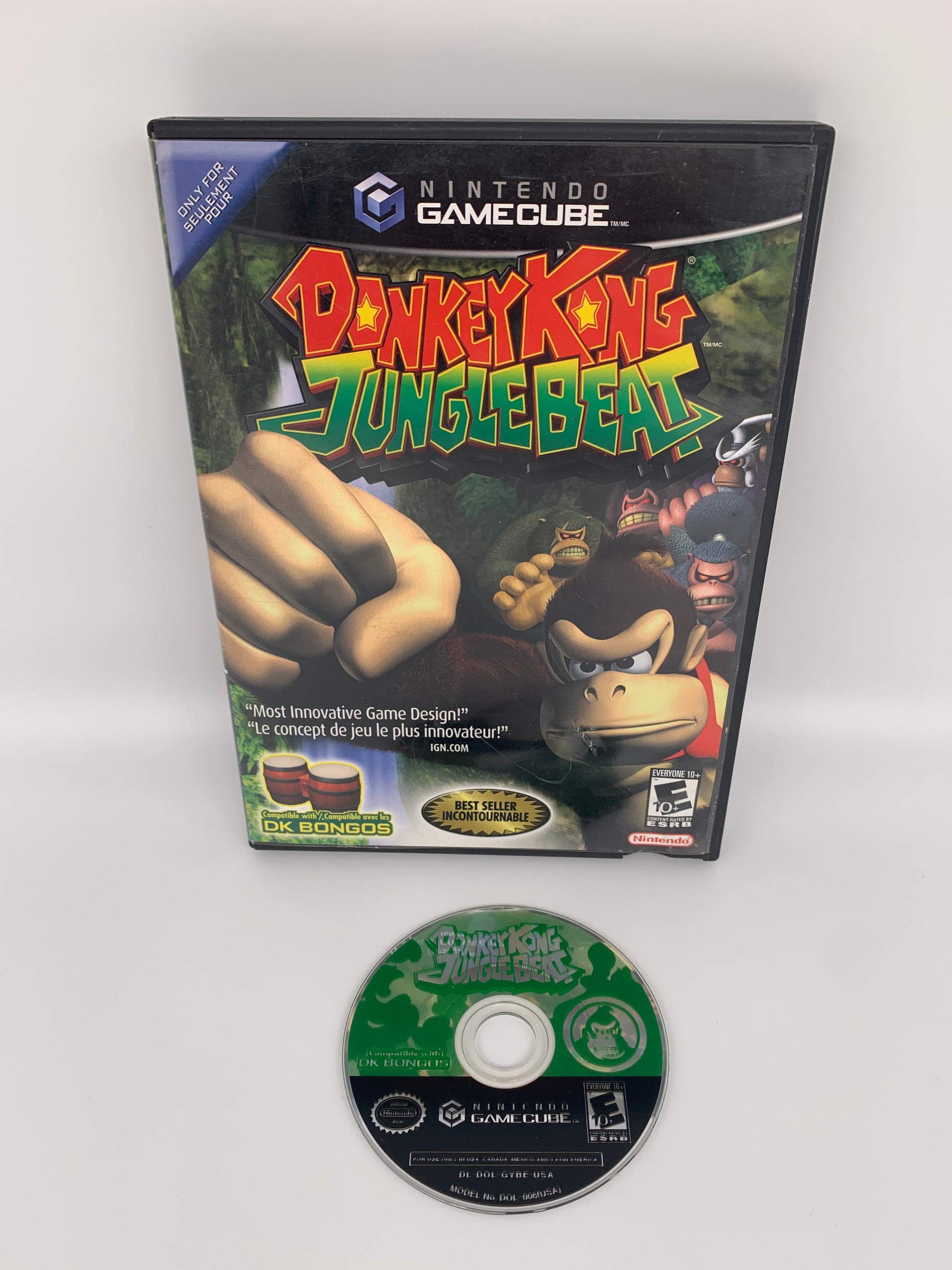 PiXEL-RETRO.COM : NINTENDO GAMECUBE COMPLETE CIB BOX MANUAL GAME NTSC DONKEY KONG JUNGLE BEAT