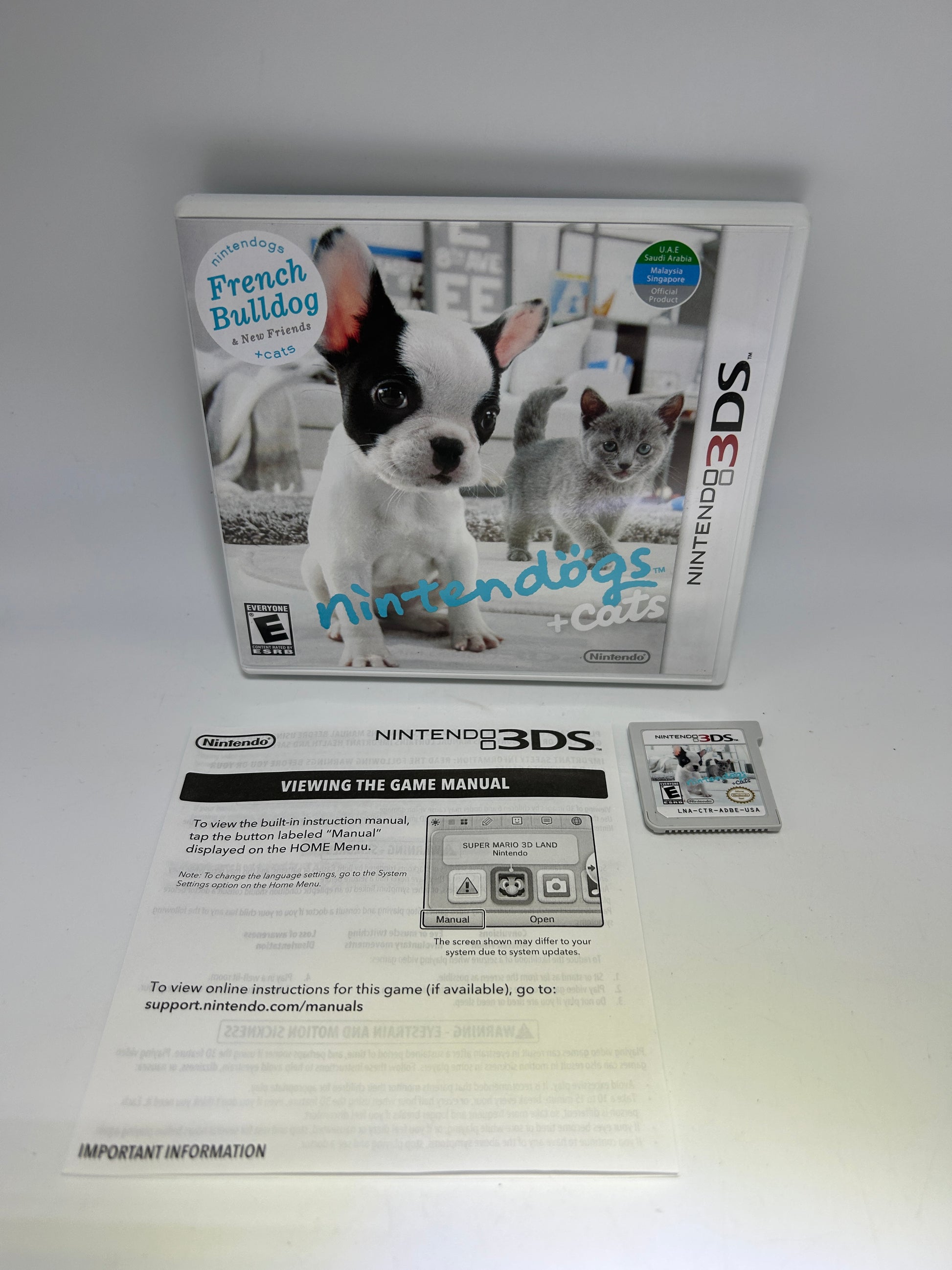 PiXEL-RETRO.COM : NINTENDO 3DS (3DS) GAME NTSC NINTENDOGS + CATS FRENCH BULLDOG & NEW FRIENDS
