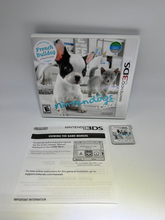 PiXEL-RETRO.COM : NINTENDO 3DS (3DS) GAME NTSC NINTENDOGS + CATS FRENCH BULLDOG & NEW FRIENDS