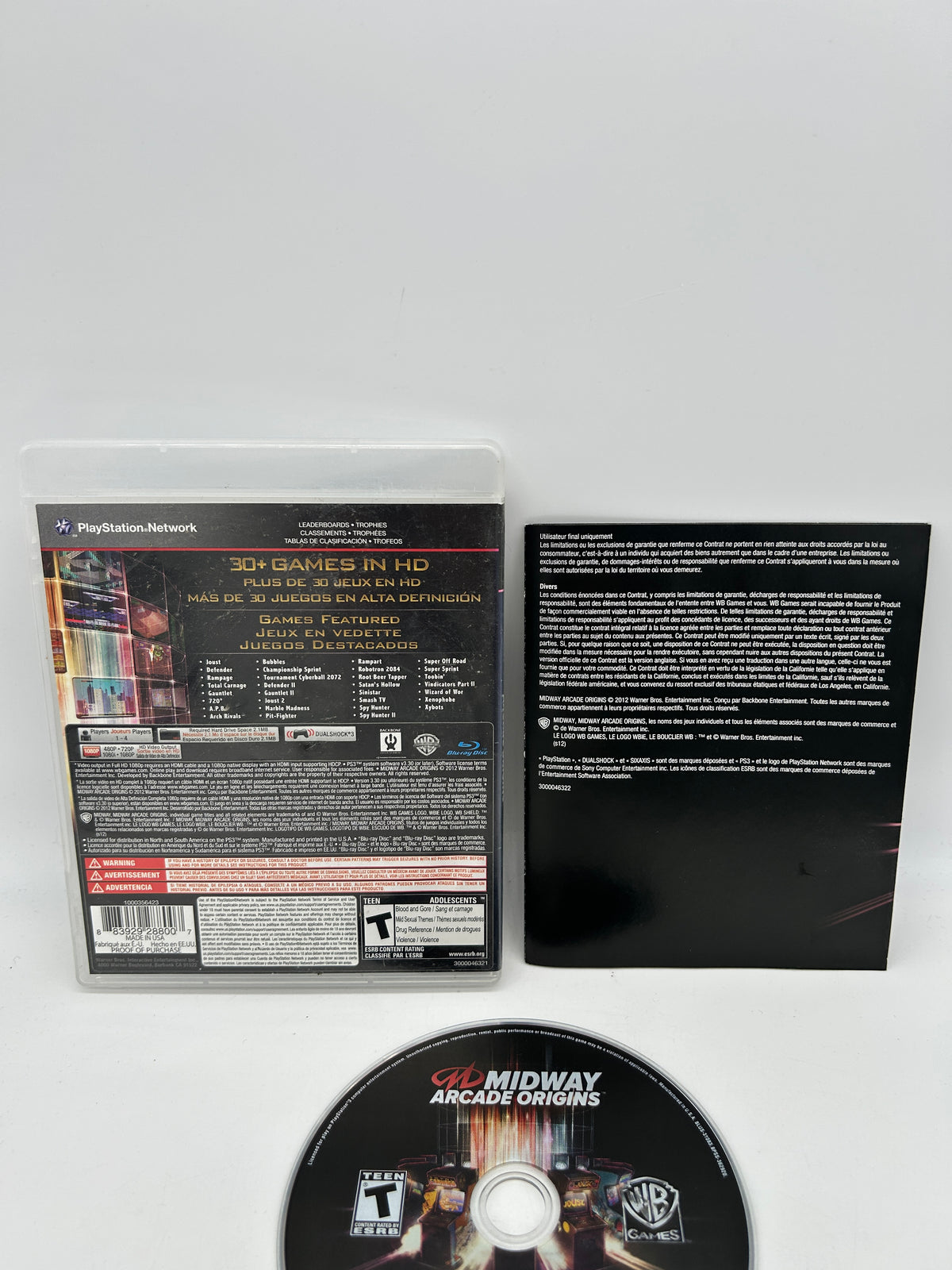 SONY PLAYSTATION 3 [PS3] | MIDWAY ARCADE ORIGINS