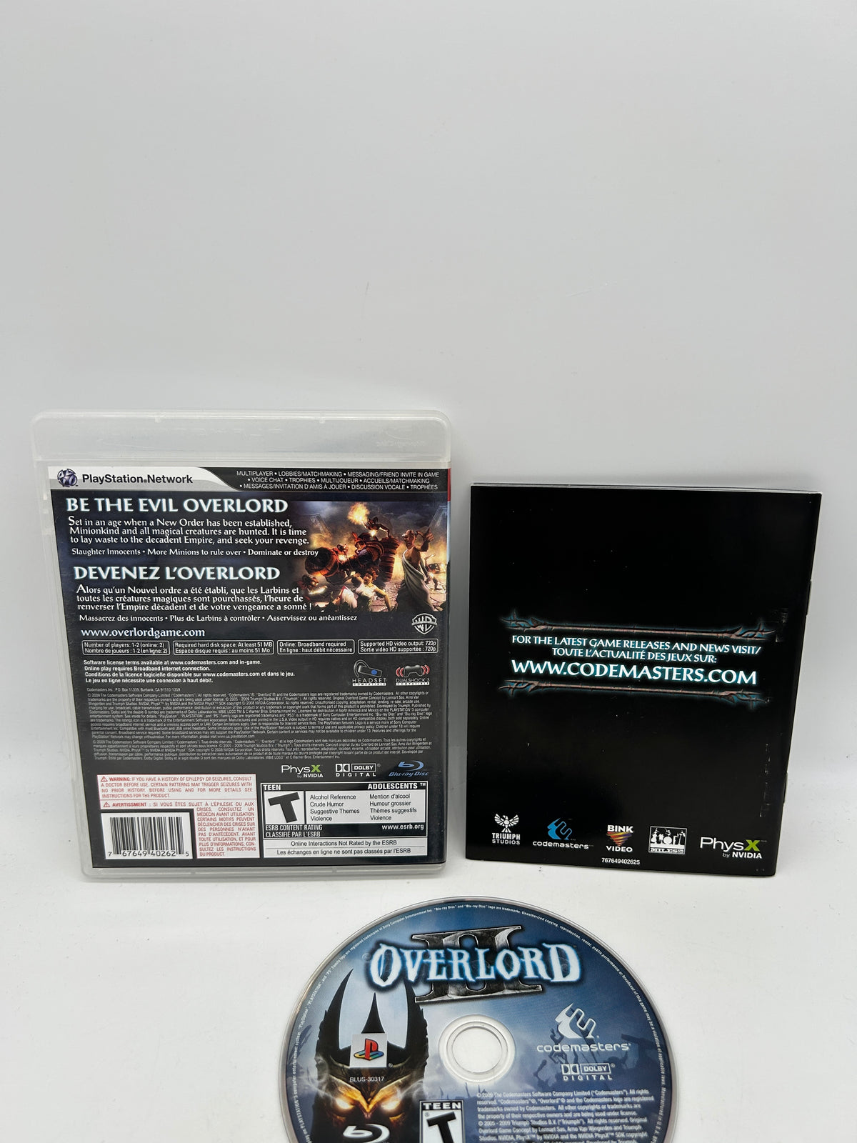 SONY PLAYSTATION 3 [PS3] | OVERLORD II