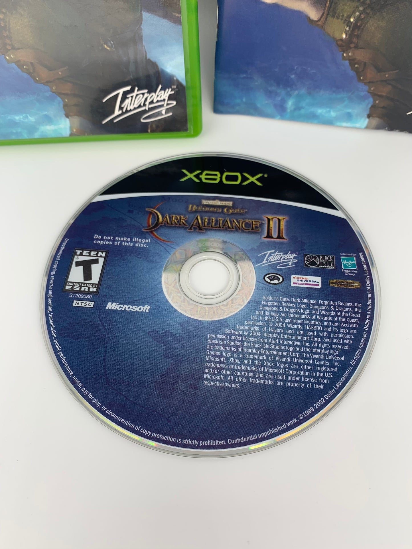 MiCROSOFT XBOX ORiGiNAL | BALDURS GATE DARK ALLiANCE II