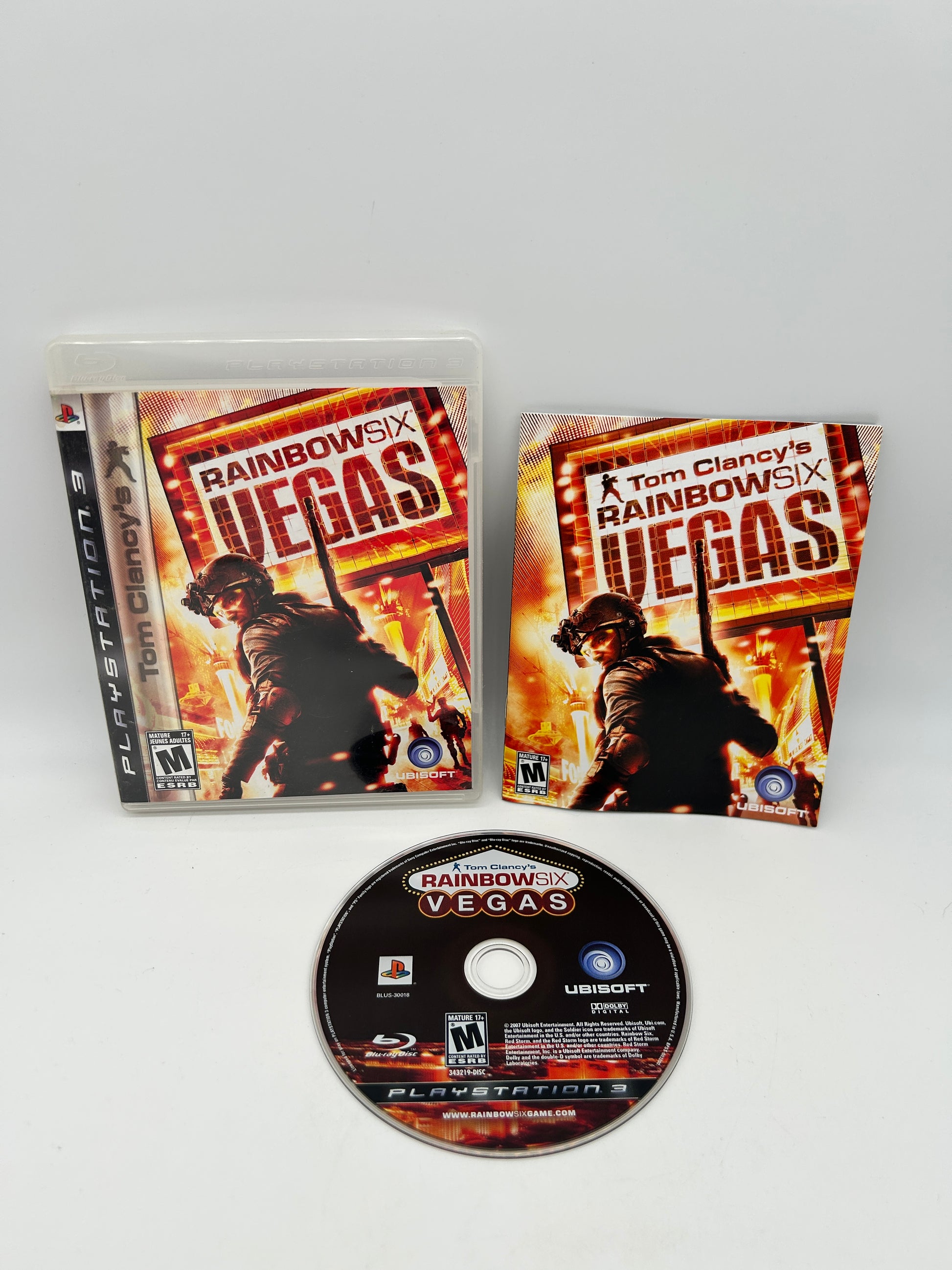 PiXEL-RETRO.COM : SONY PLAYSTATION 3 (PS3) COMPLET CIB BOX MANUAL GAME NTSC TOM CLANCY'S RAINBOW SIX VEGAS