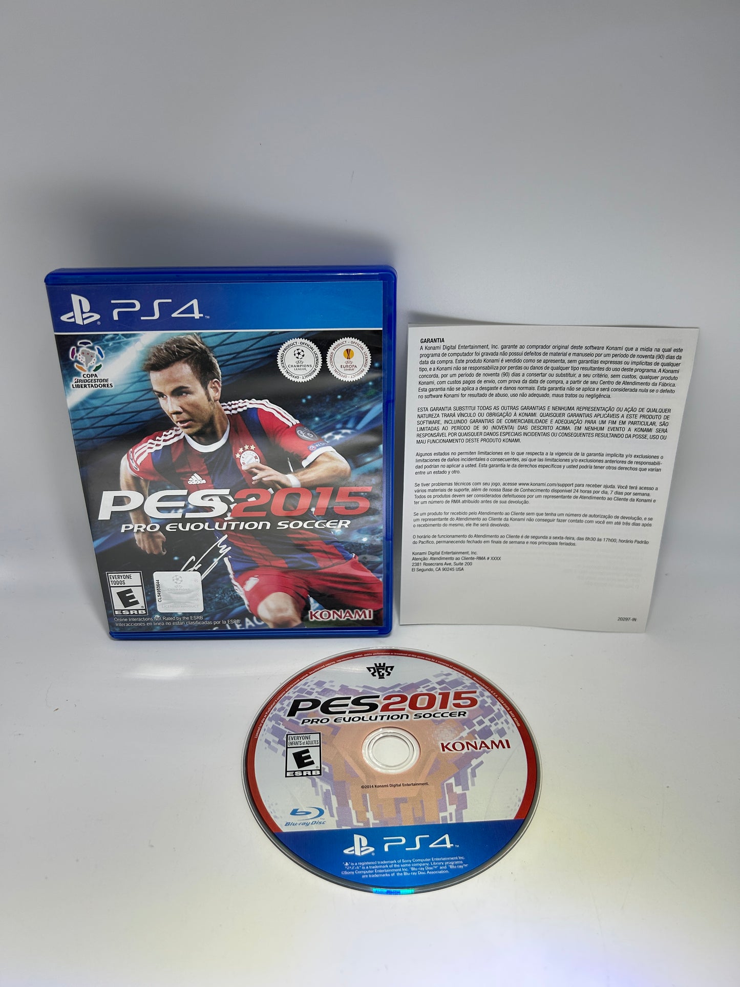 PiXEL-RETRO.COM : SONY PLAYSTATION 4 (PS4) COMPLETE CIB BOX MANUAL GAME NTSC PRO EVOLUTION SOCCER PES 2015