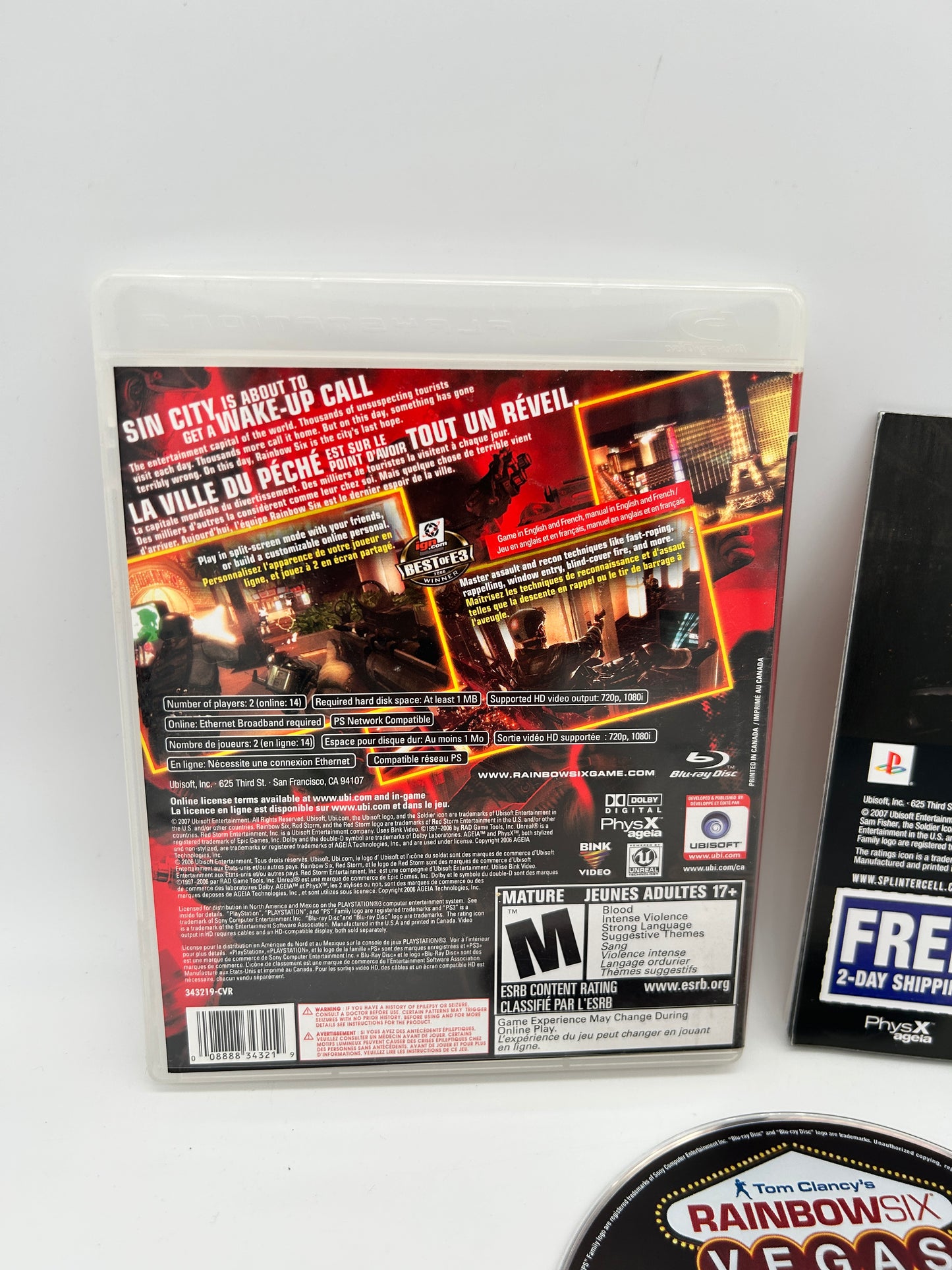 SONY PLAYSTATiON 3 [PS3] | TOM CLANCYS RAiNBOW SiX VEGAS
