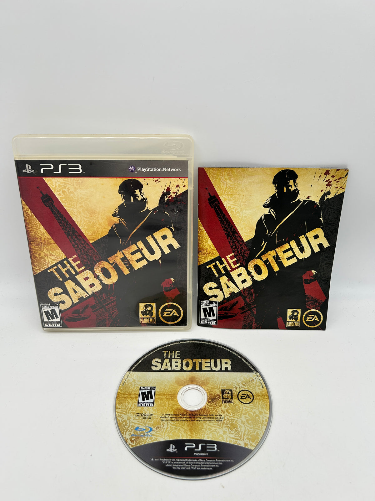 PiXEL-RETRO.COM : SONY PLAYSTATION 3 (PS3) COMPLET CIB BOX MANUAL GAME NTSC THE SABOTEUR