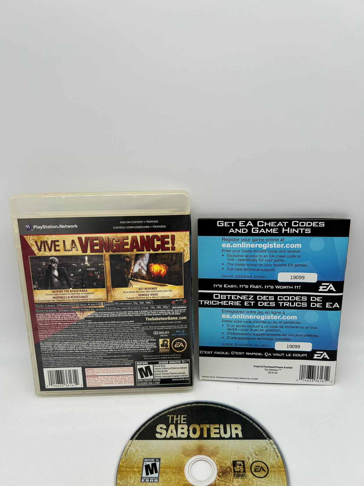 SONY PLAYSTATION 3 [PS3] | THE SABOTEUR