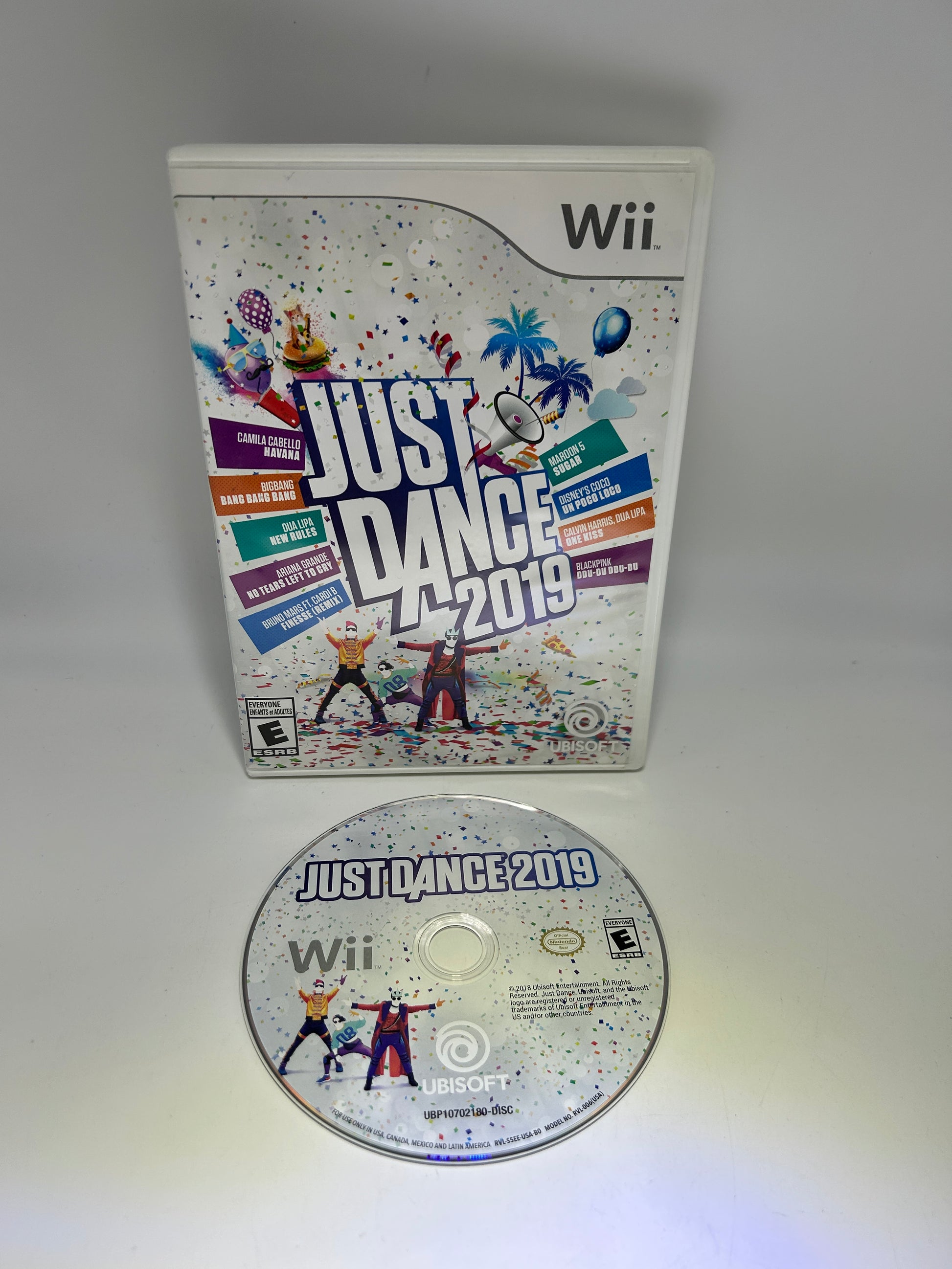 PiXEL-RETRO.COM : NINTENDO WII COMPLET CIB BOX MANUAL GAME NTSC JUST DANCE 2019