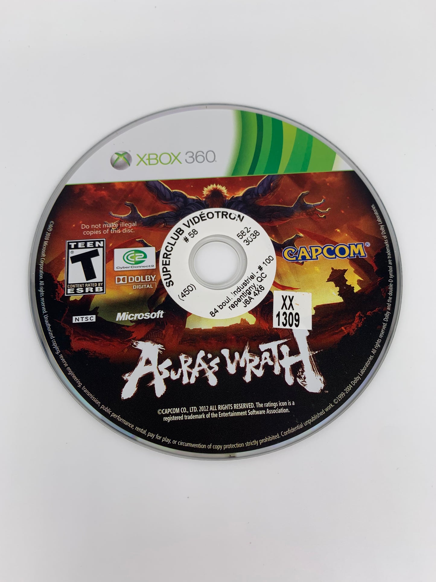 PiXEL-RETRO.COM : MICROSOFT XBOX 360 GAME NTSC ASURA'S WRATH