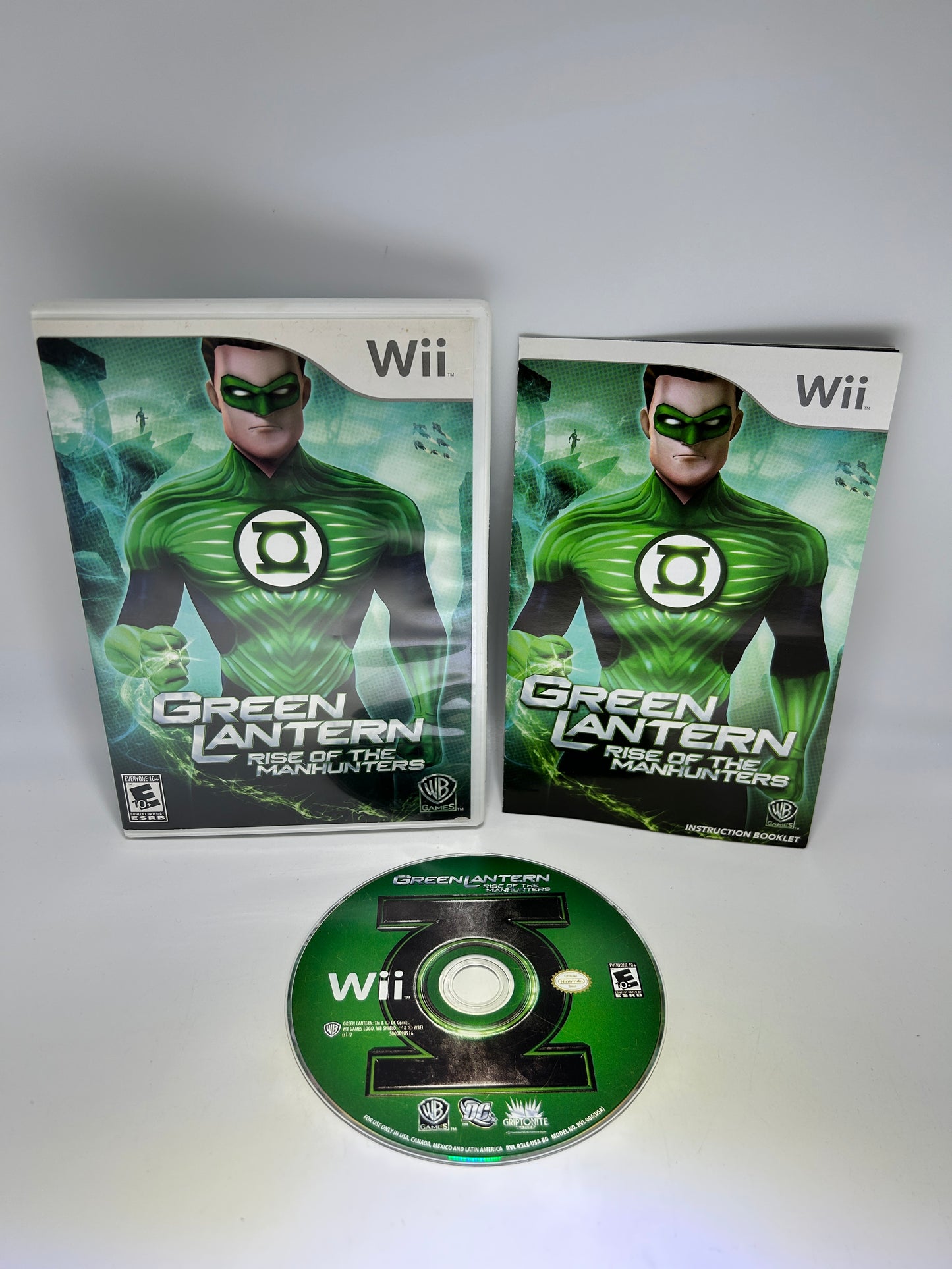 PiXEL-RETRO.COM : NINTENDO WII COMPLET CIB BOX MANUAL GAME NTSC GREEN LANTERN RISE OF THE MANHUNTERS