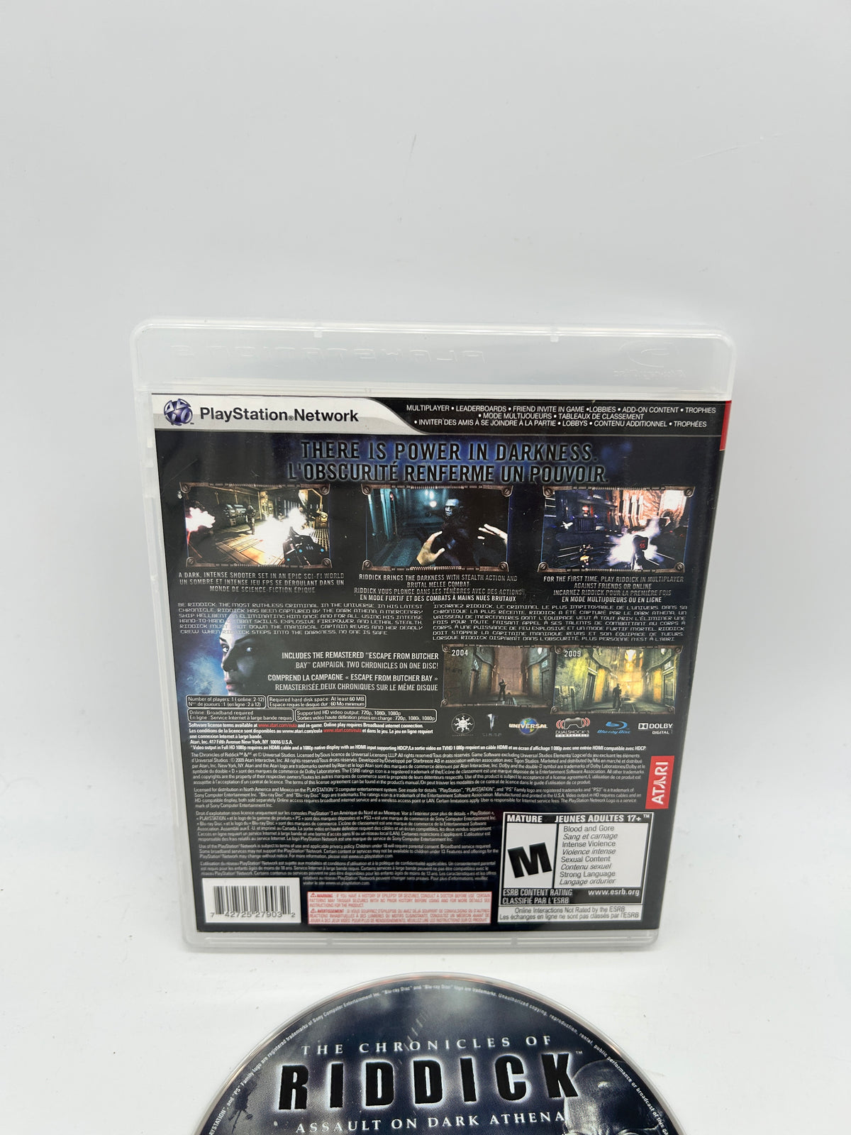 SONY PLAYSTATiON 3 [PS3] | THE CHRONiCLES OF RiDDiCK ASSAULT ON DARK ATHENA