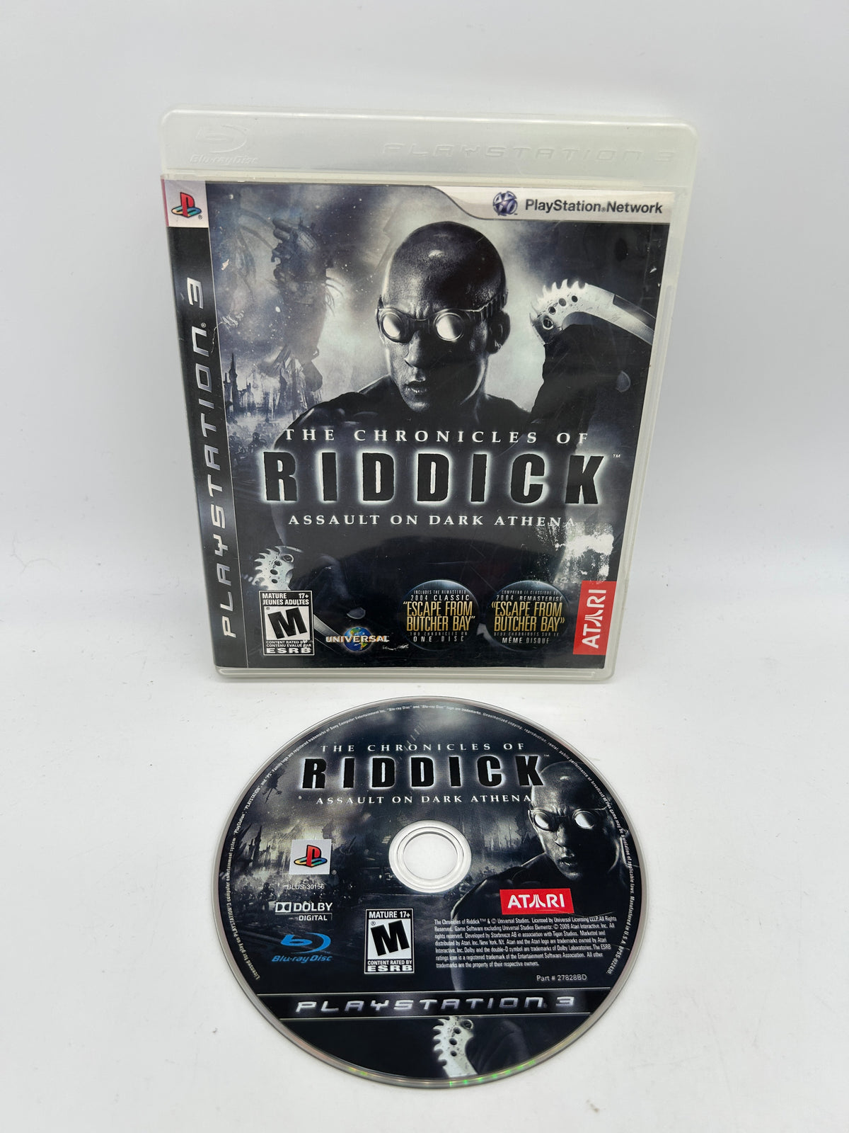 PiXEL-RETRO.COM : SONY PLAYSTATION 3 (PS3) COMPLET CIB BOX MANUAL GAME NTSC THE CHRONiCLES OF RiDDiCK ASSAULT ON DARK ATHENA