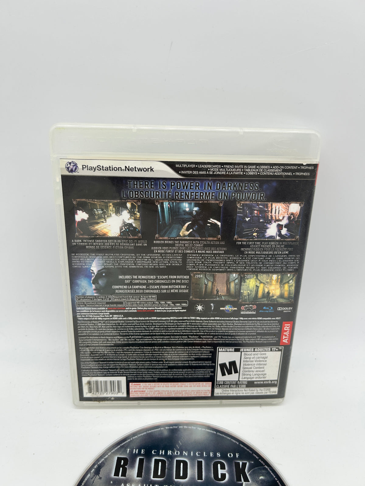 SONY PLAYSTATiON 3 [PS3] | THE CHRONiCLES OF RiDDiCK ASSAULT ON DARK ATHENA