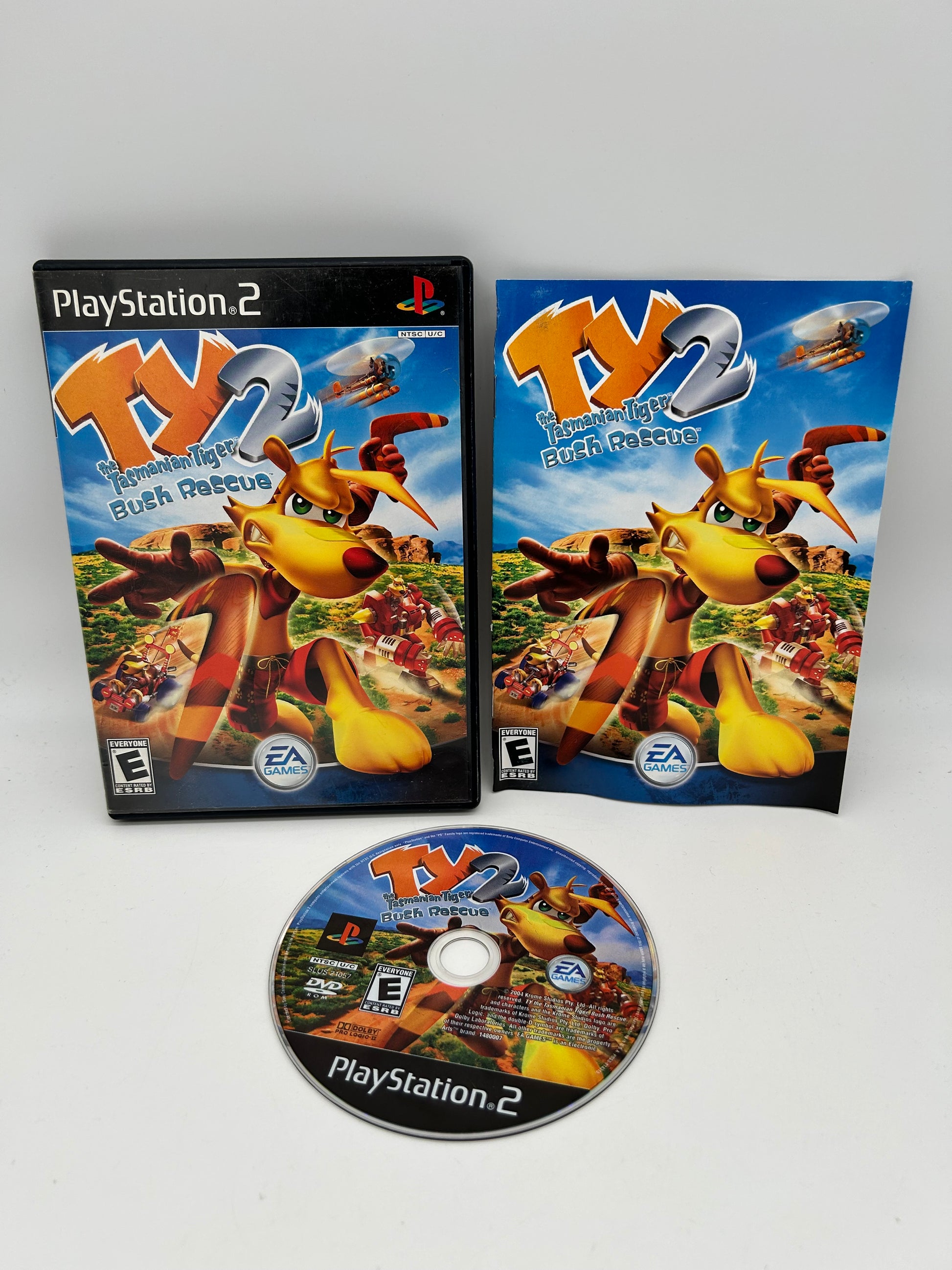 PiXEL-RETRO.COM : SONY PLAYSTATION 2 (PS2) COMPLET CIB BOX MANUAL GAME NTSC TY THE TASMANIAN TIGER 2 BUSH RESCUE