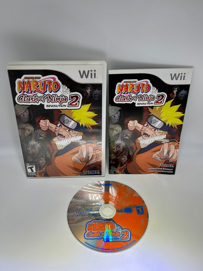 PiXEL-RETRO.COM : NINTENDO WII COMPLET CIB BOX MANUAL GAME NTSC NARUTO CLASH OF NINJA REVOLUTION 2
