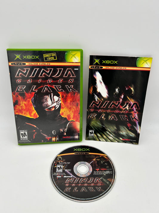 PiXEL-RETRO.COM : MICROSOFT XBOX COMPLETE CIB BOX MANUAL GAME NTSC NINJA GAIDEN BLACK