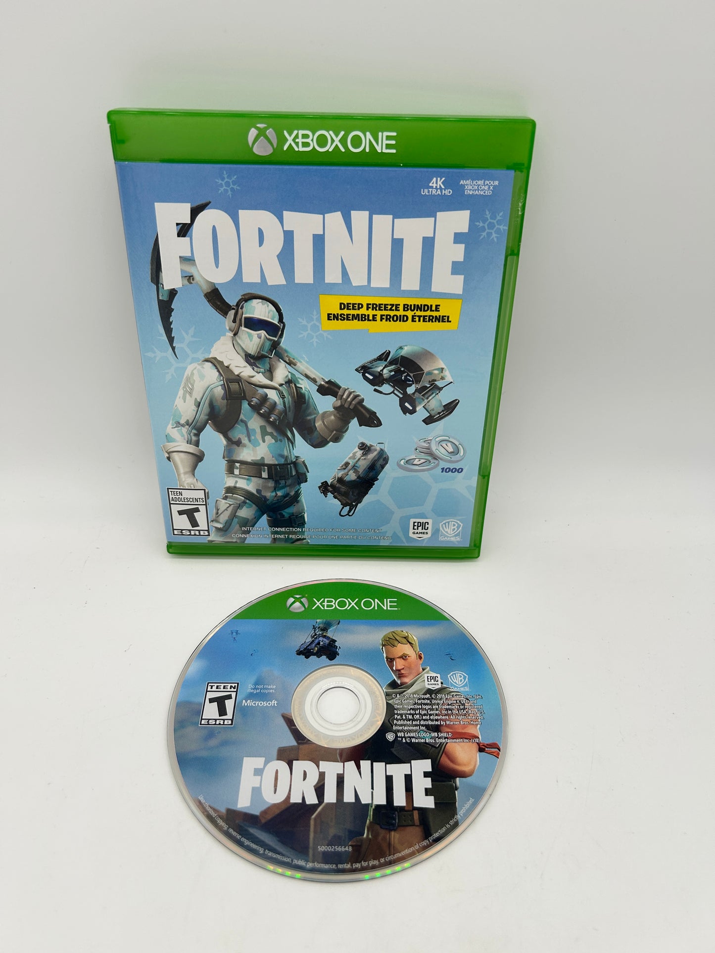PiXEL-RETRO.COM : MICROSOFT XBOX ONE COMPLETE CIB BOX MANUAL GAME NTSC FORTNITE DEEP FREEZE BUNDLE