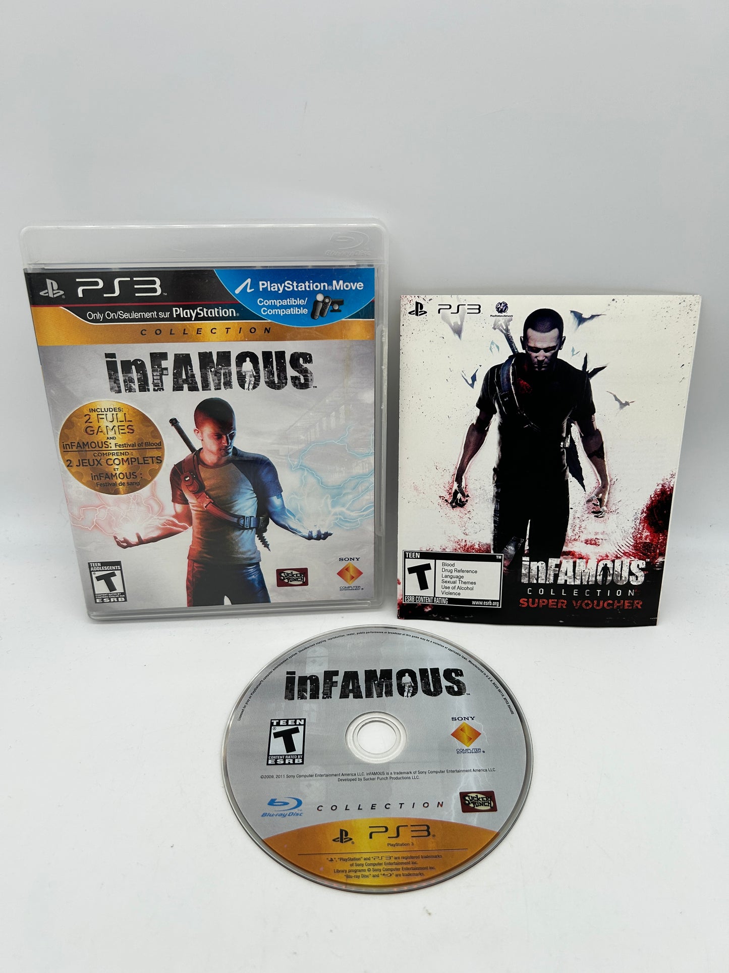 PiXEL-RETRO.COM : SONY PLAYSTATION 3 (PS3) COMPLET CIB BOX MANUAL GAME NTSC INFAMOUS 1 & 2 COLLECTION