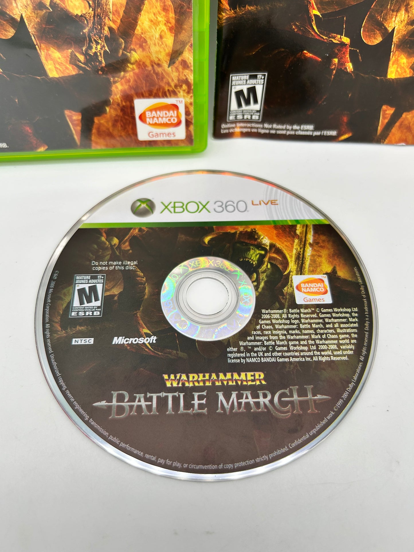 MiCROSOFT XBOX 360 | WARHAMMER BATTLE MARCH