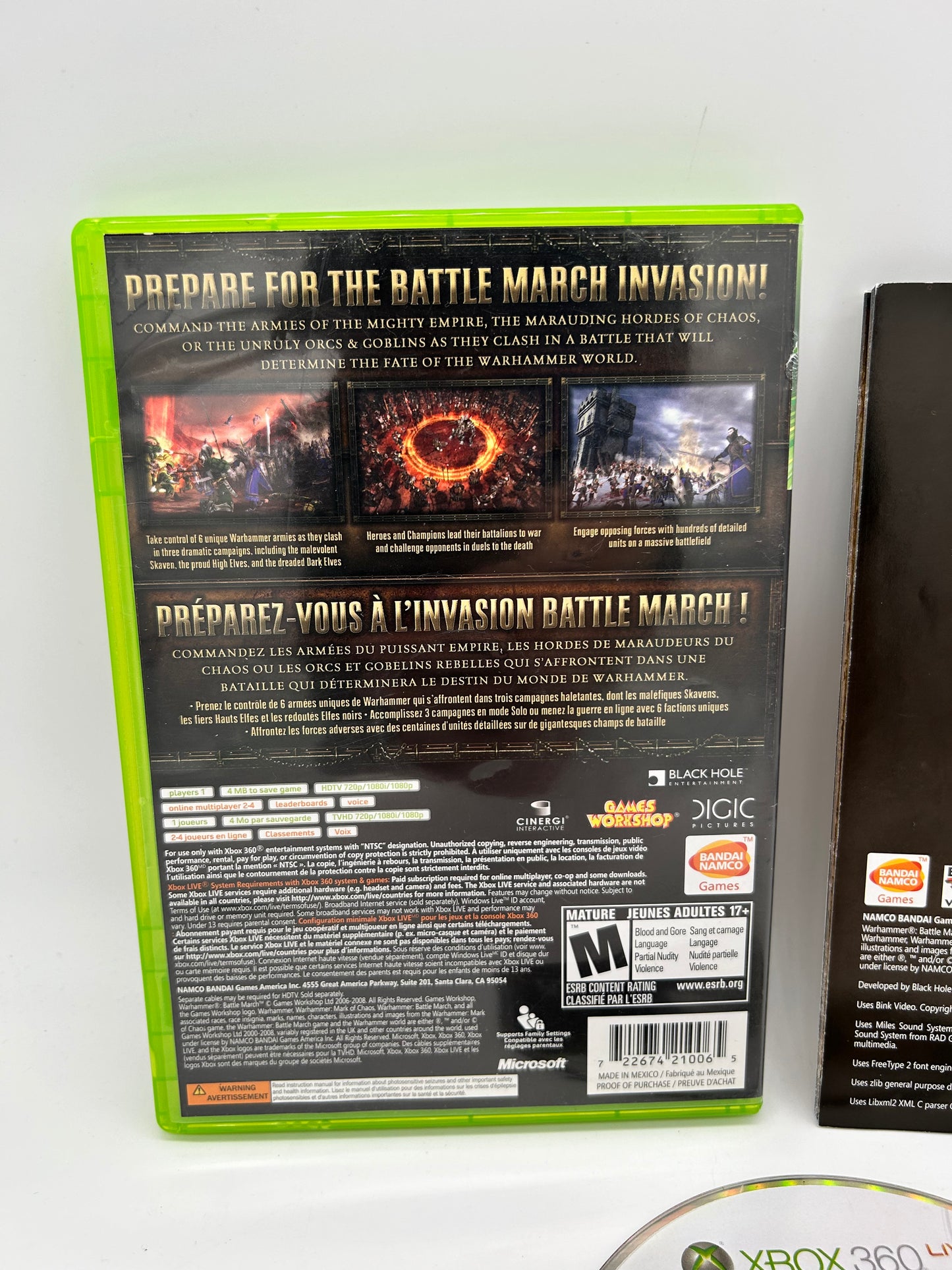 Microsoft XBOX 360 | WARHAMMER BATTLE MARCH