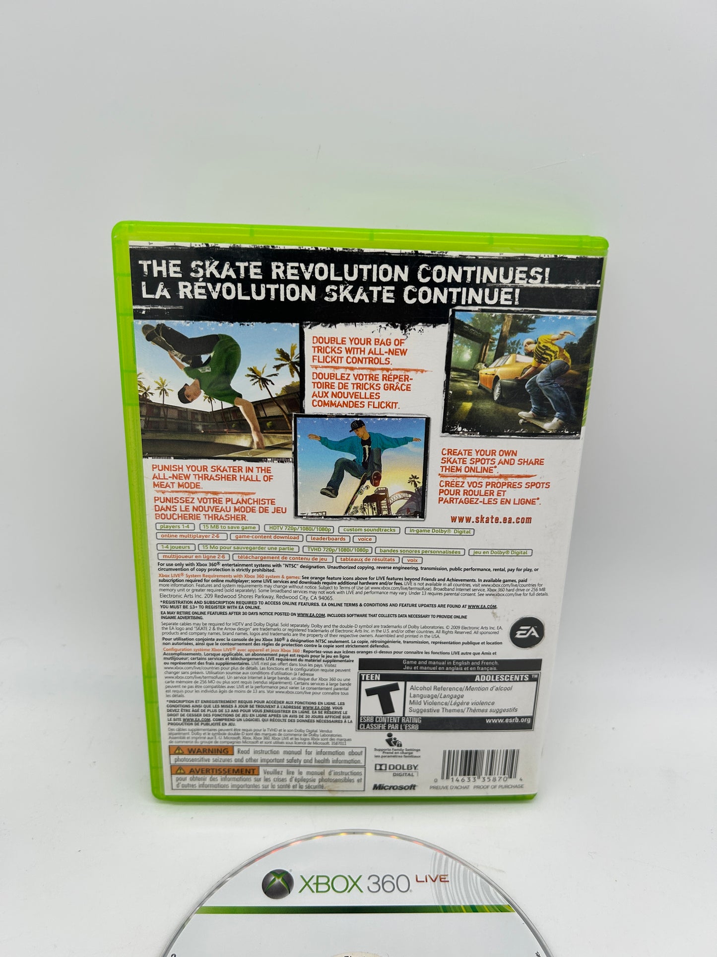MiCROSOFT XBOX 360 | SKATE 2