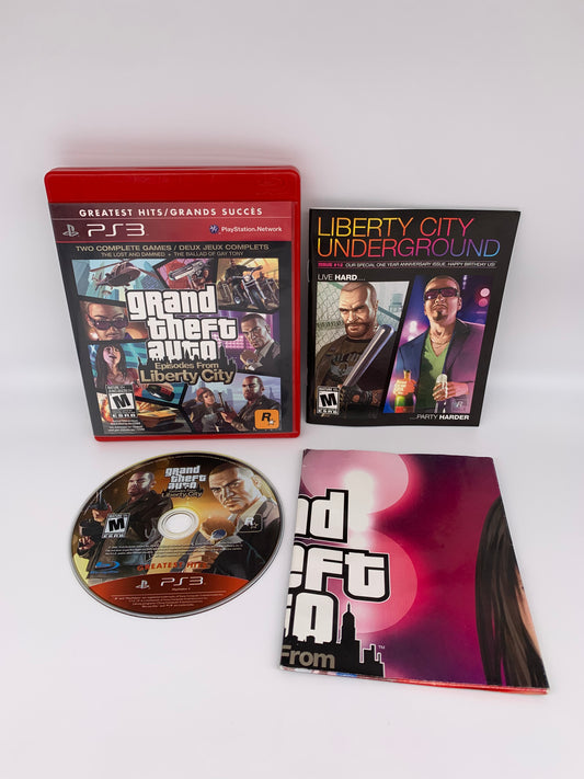 PiXEL-RETRO.COM : SONY PLAYSTATION 3 (PS3) COMPLET CIB BOX MANUAL GAME NTSC GRAND THEFT AUTO EPISODE FROM LIBERTY CITY