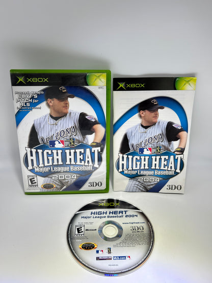 PiXEL-RETRO.COM : MICROSOFT XBOX COMPLETE CIB BOX MANUAL GAME NTSC HIGH HEAT MAJOR LEAGUE BASEBALL 2004