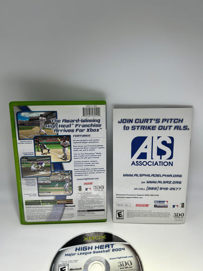 MiCROSOFT XBOX ORiGiNAL | HiGH HEAT MAJOR LEAGUE BASEBALL 2004