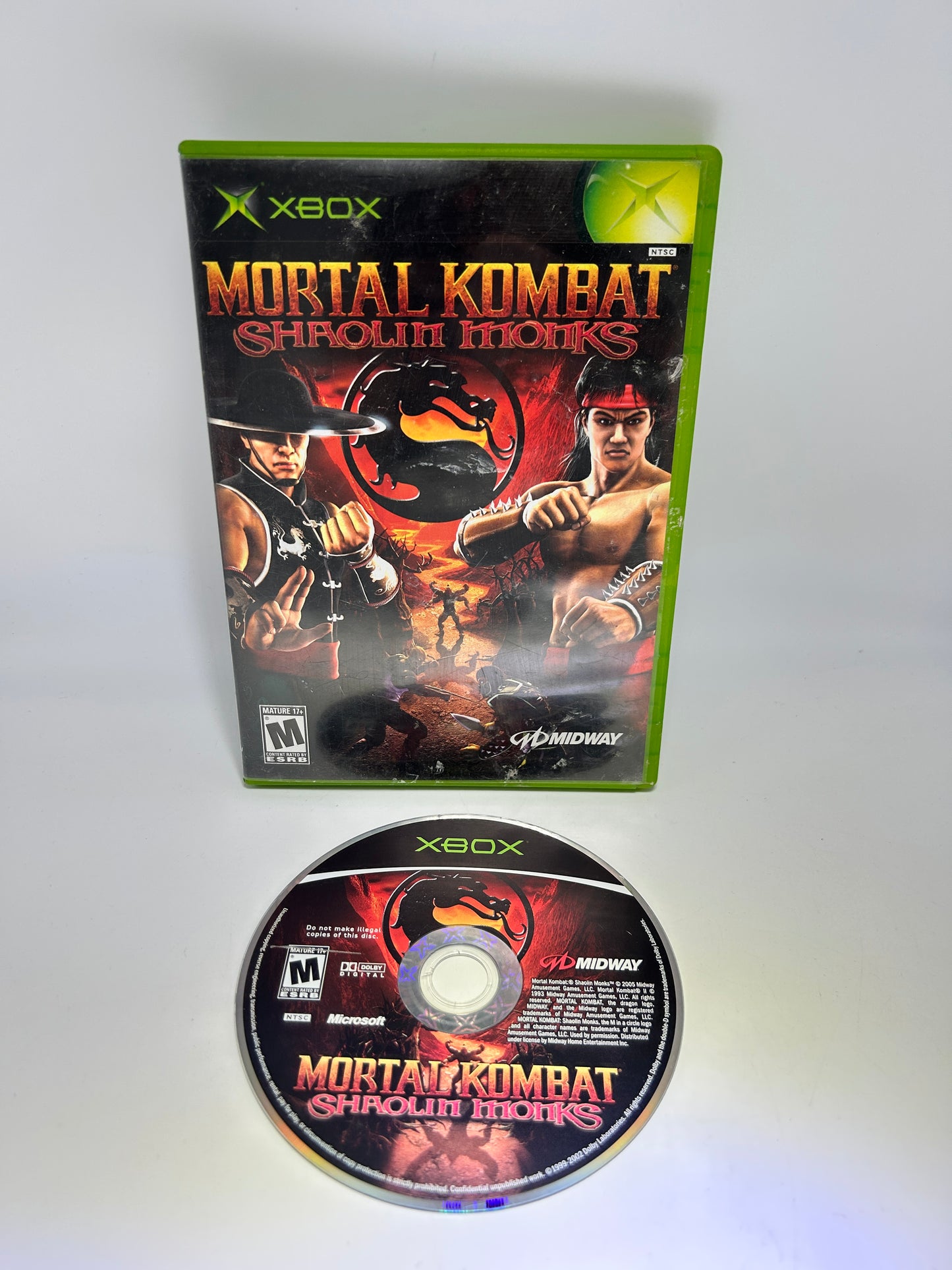 PiXEL-RETRO.COM : MICROSOFT XBOX COMPLETE CIB BOX MANUAL GAME NTSC MORTAL KOMBAT SHAOLIN MONKS