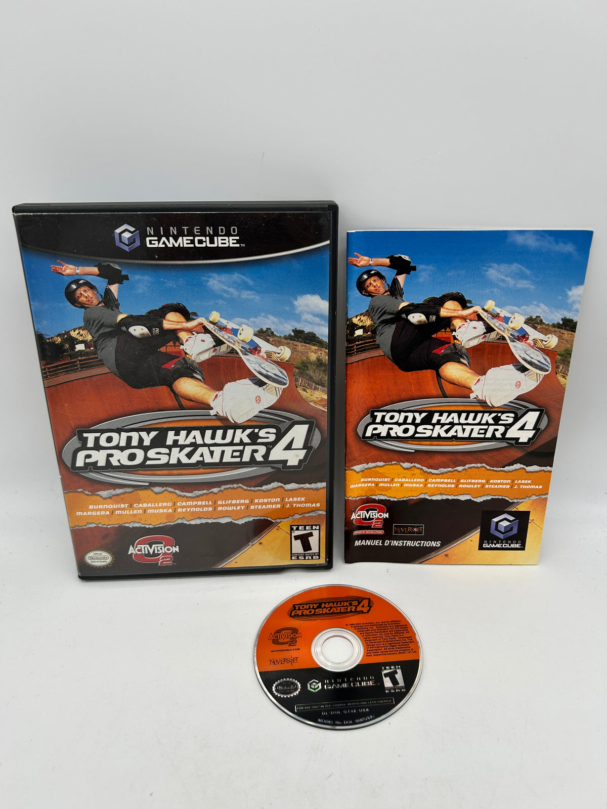 PiXEL-RETRO.COM : NINTENDO GAMECUBE TONY HAWK'S PRO SKATER 4 GAME BOX NTSC