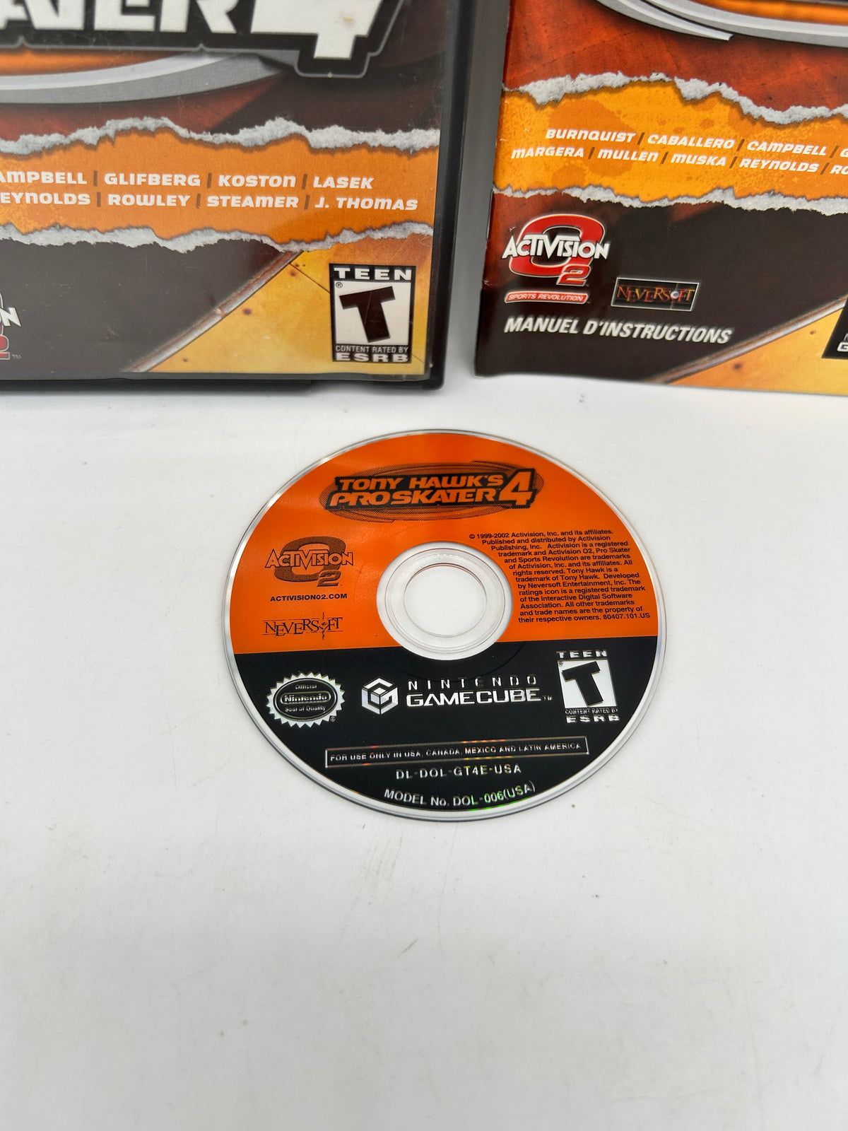 NiNTENDO GAMECUBE [NGC] | TONY HAWKS PRO SKATER 4