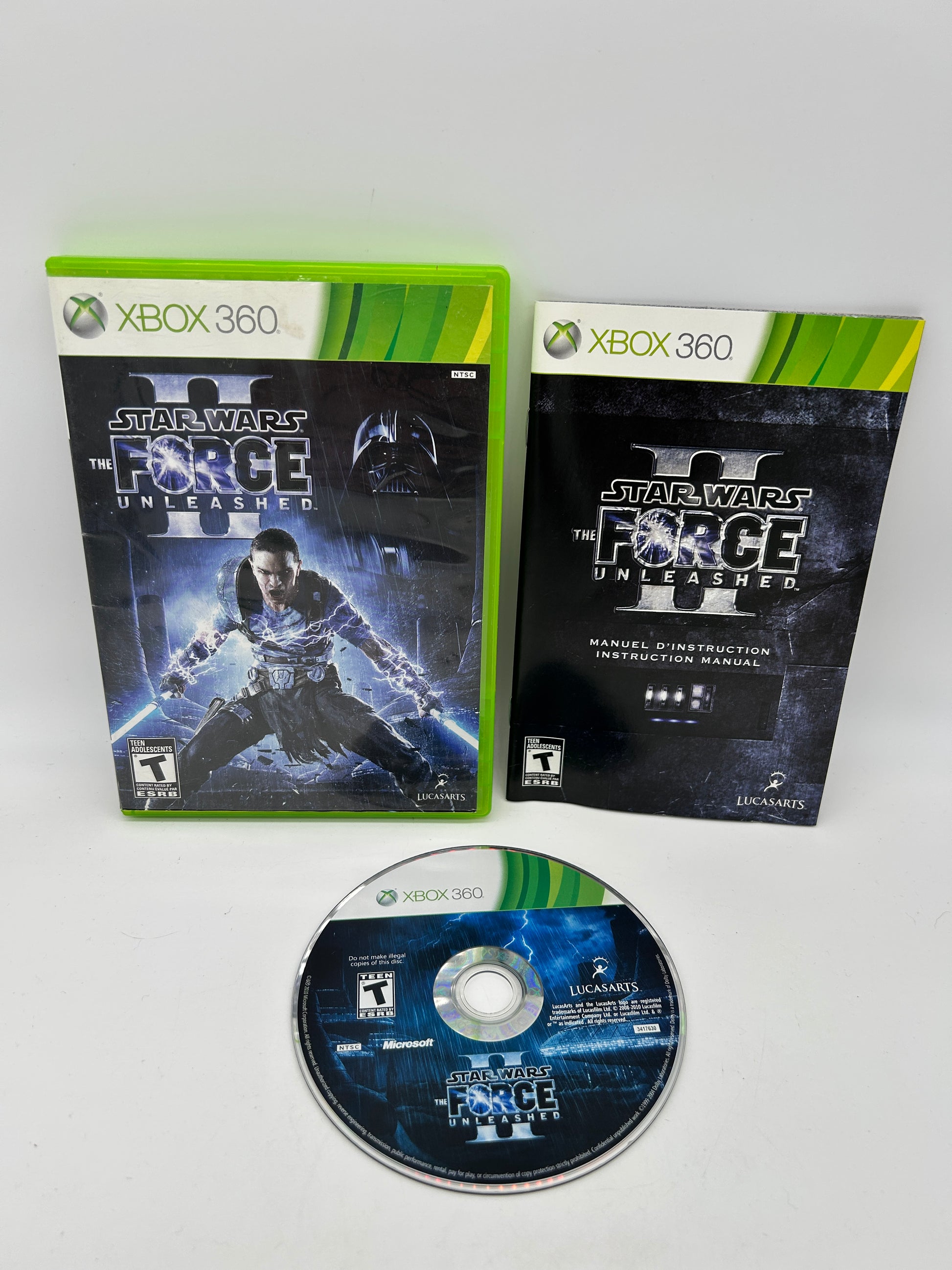 PiXEL-RETRO.COM : MICROSOFT XBOX 360 COMPLETE CIB BOX MANUAL GAME NTSC STAR WARS THE FORCE UNLEASHED II