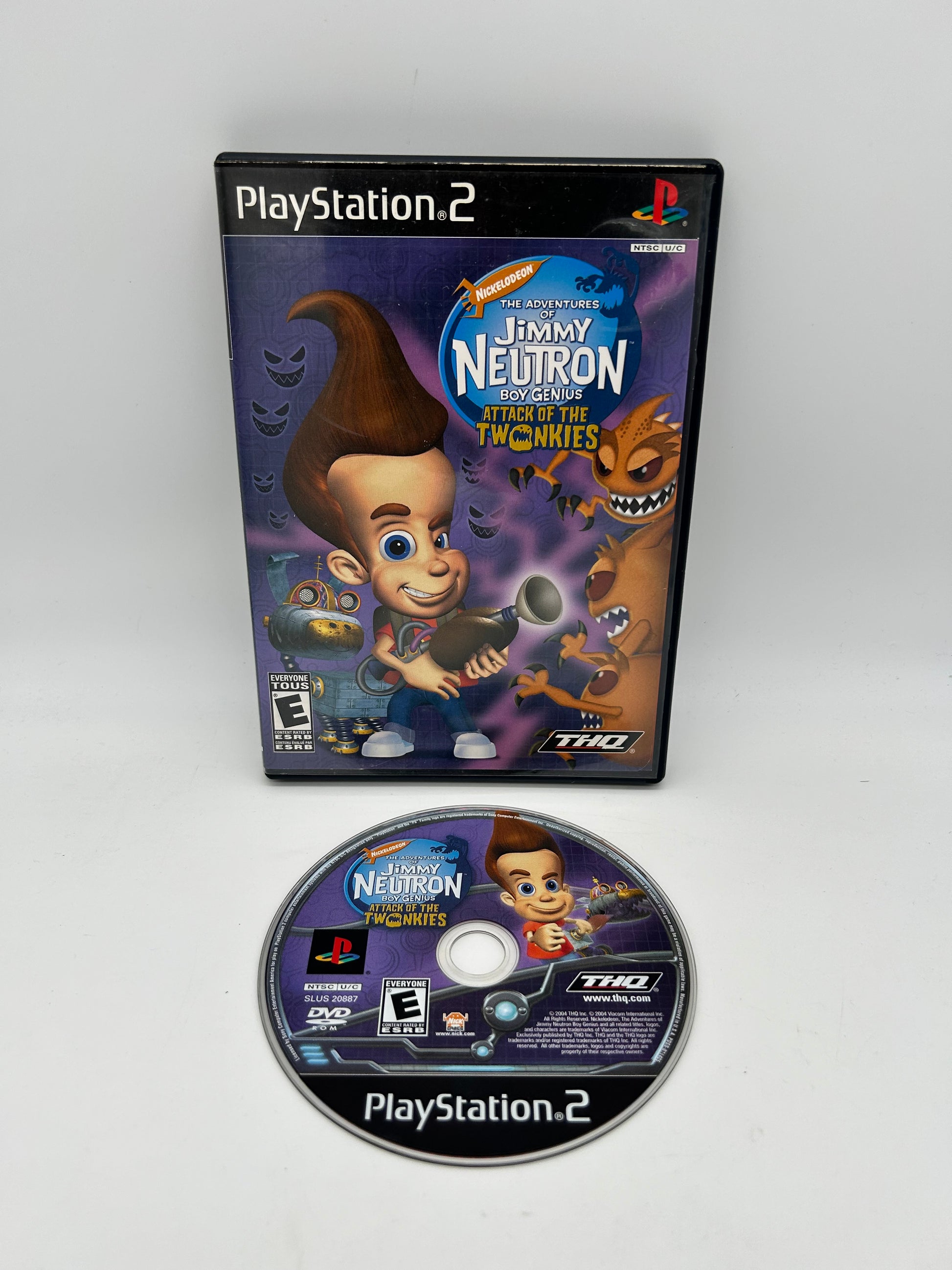 PiXEL-RETRO.COM : SONY PLAYSTATION 2 (PS2) COMPLET CIB BOX MANUAL GAME NTSC THE ADVENTURES OF JIMMY NEUTRON BOY GENIUS ATTACK OF THE TWONKIES