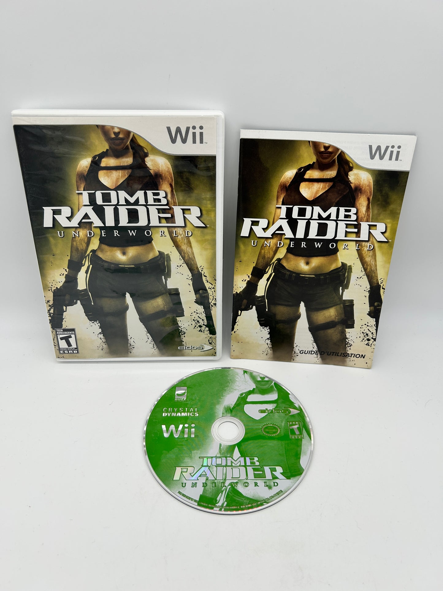 PiXEL-RETRO.COM : NINTENDO WII COMPLET CIB BOX MANUAL GAME NTSC TOMB RAIDER UNDERWORLD