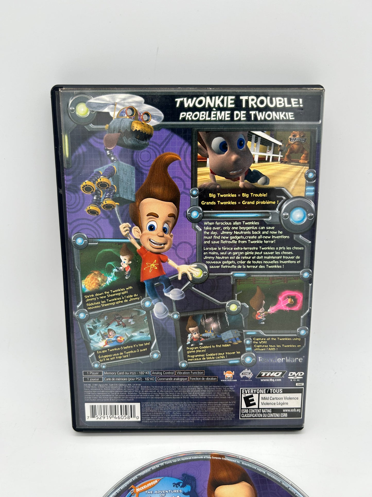 SONY PLAYSTATiON 2 [PS2] | THE ADVENTURES OF JiMMY NEUTRON BOY GENiUS ATTACK OF THE TWONKiES