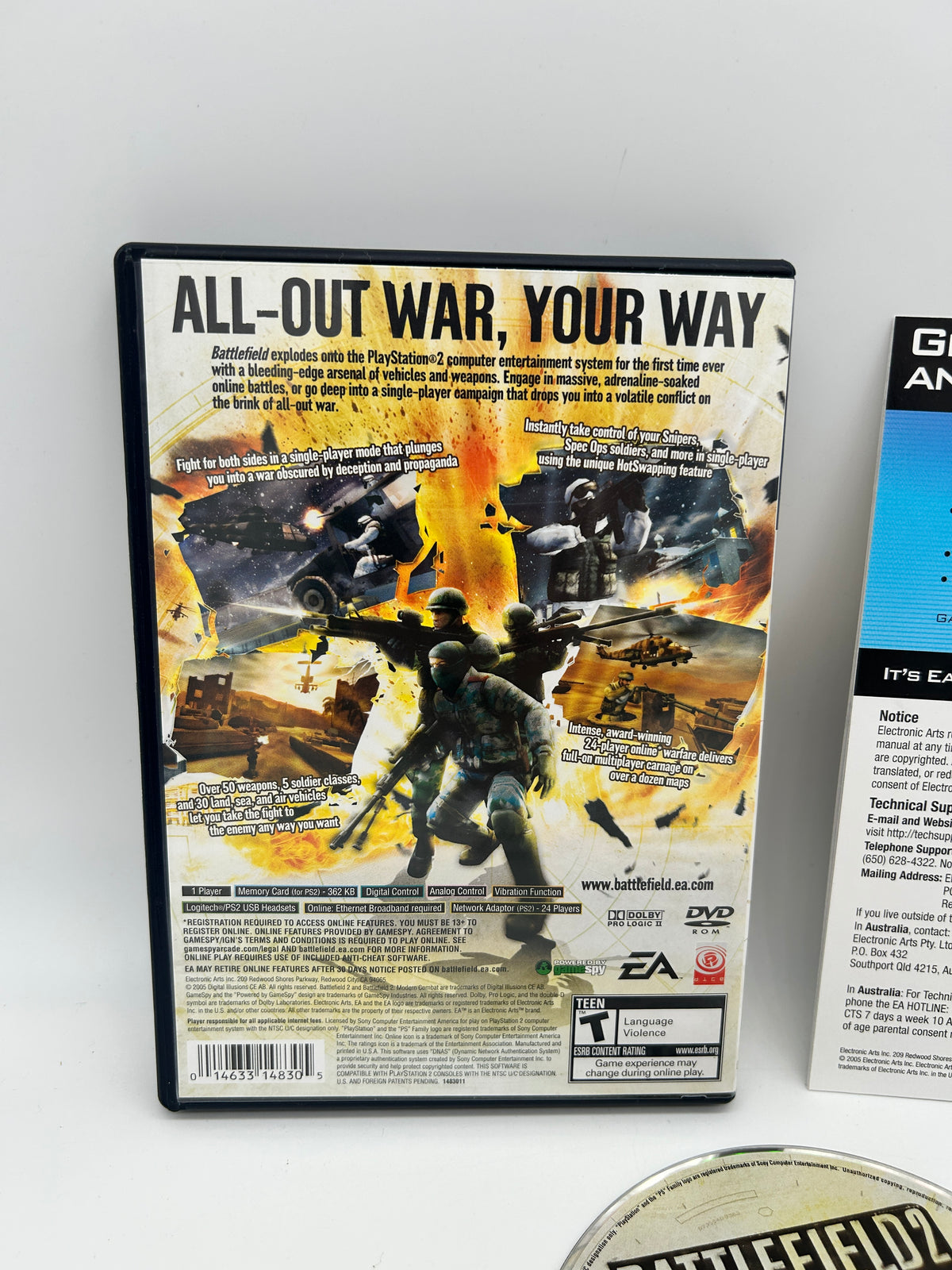 SONY PLAYSTATiON 2 [PS2] | BATTLEFiELD 2 MODERN COMBAT