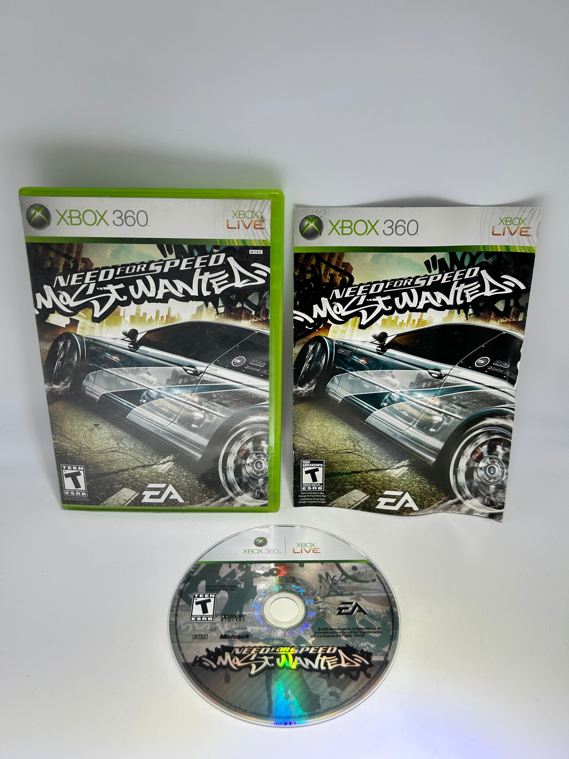 PiXEL-RETRO.COM : MICROSOFT XBOX 360 COMPLETE CIB BOX MANUAL GAME NTSC NEED FOR SPEED MOST WANTED