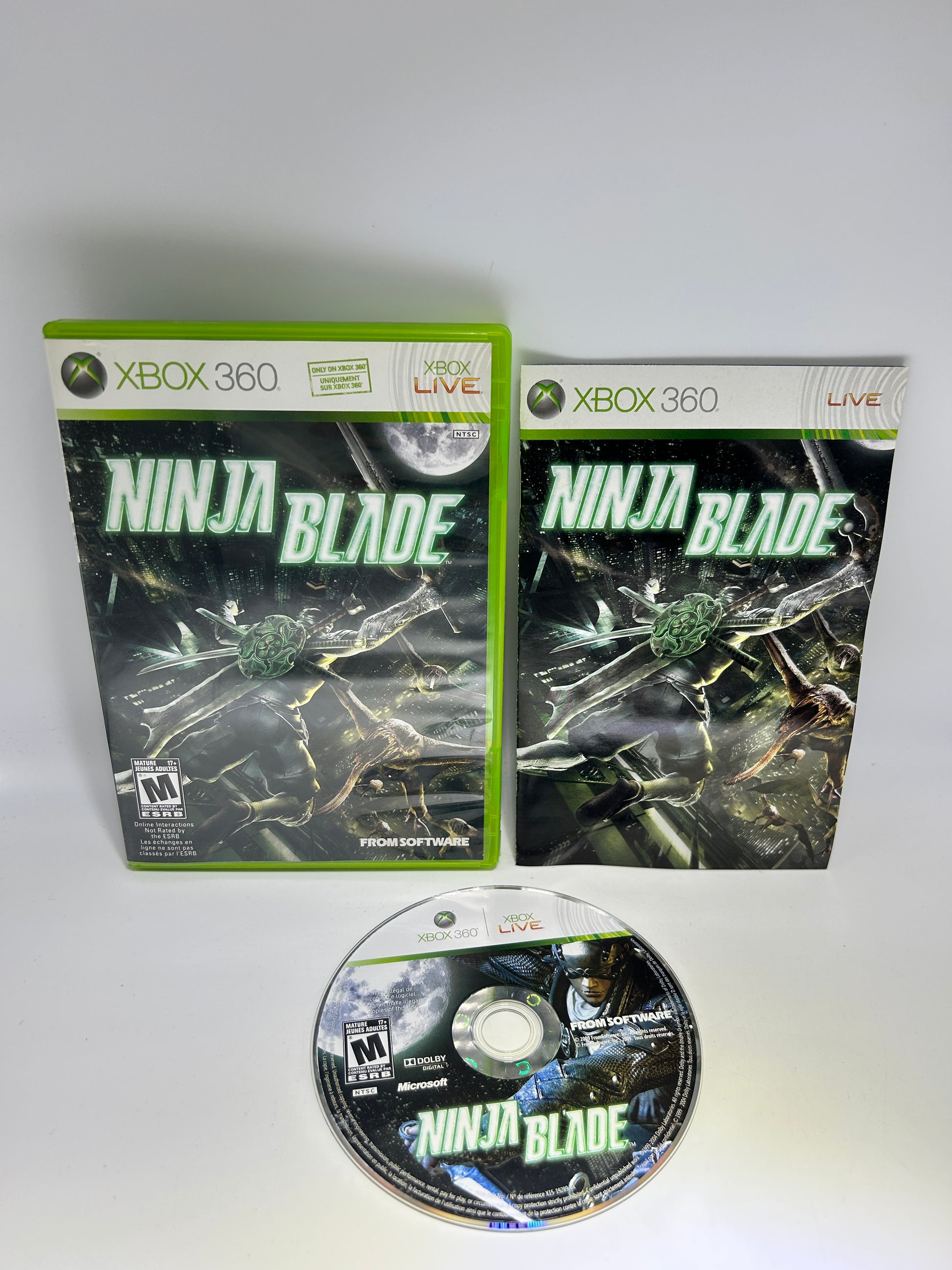 PiXEL-RETRO.COM : MICROSOFT XBOX 360 COMPLETE CIB BOX MANUAL GAME NTSC NINJA BLADE