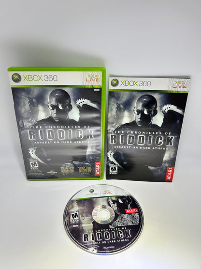 PiXEL-RETRO.COM : MICROSOFT XBOX 360 COMPLETE CIB BOX MANUAL GAME NTSC THE CHRONICLES OF RIDDICK ASSAULT ON DARK ATHENA