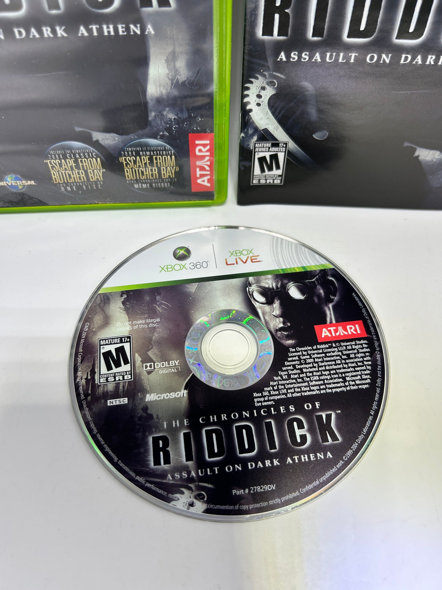 MICROSOFT XBOX 360 | THE CHRONICLES OF RIDDICK ASSAULT ON DARK ATHENA