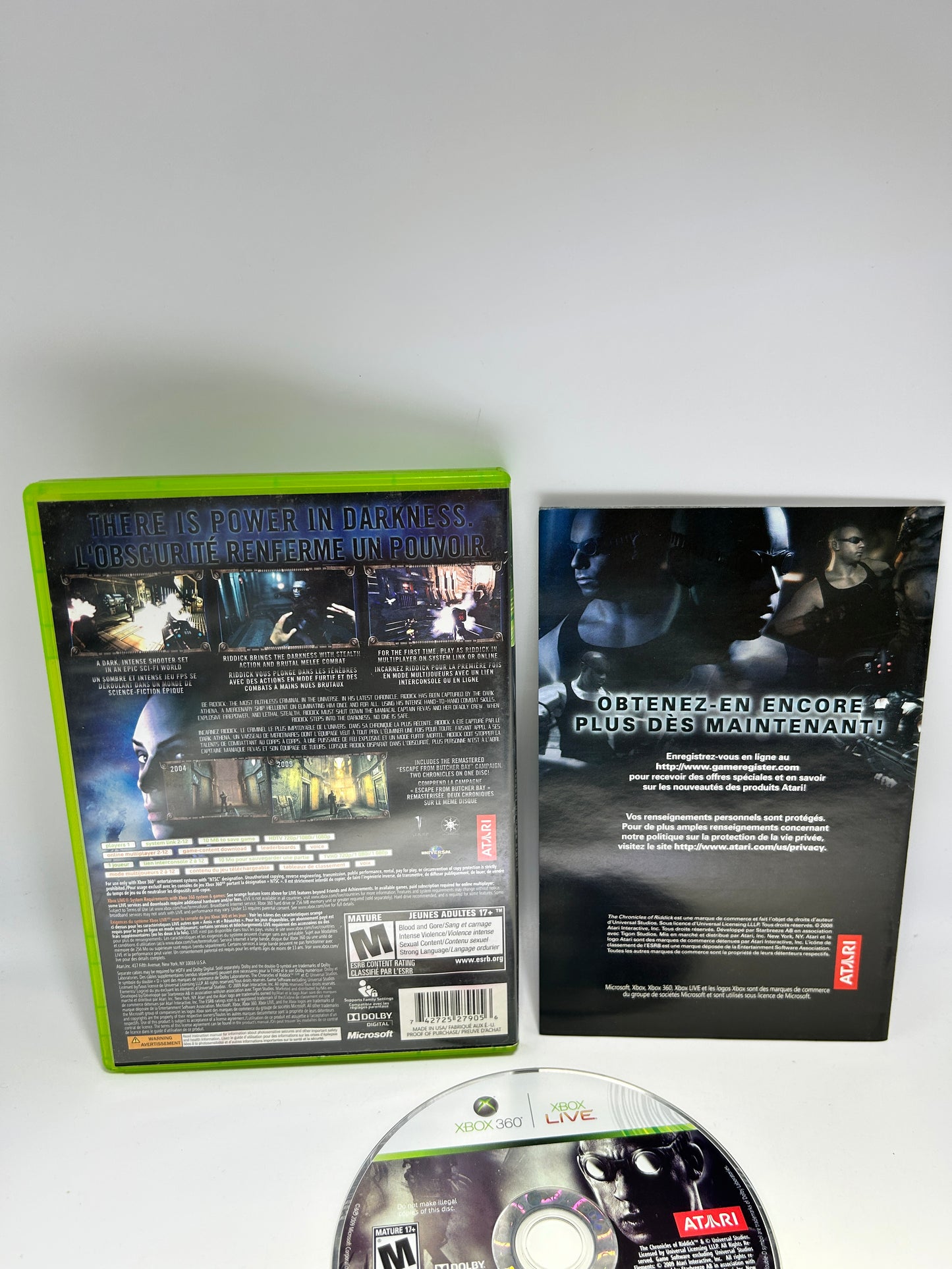 MICROSOFT XBOX 360 | THE CHRONICLES OF RIDDICK ASSAULT ON DARK ATHENA