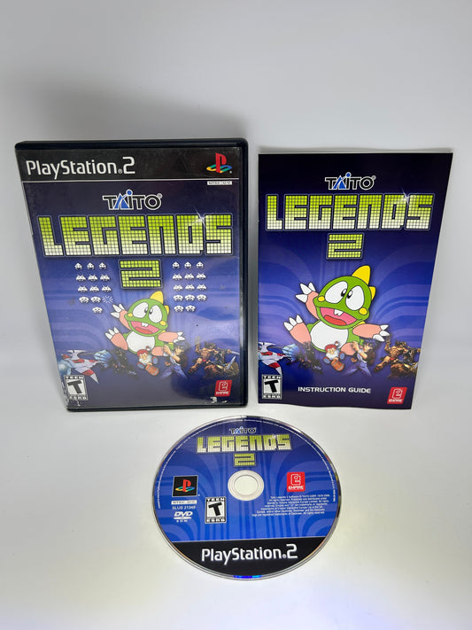 PiXEL-RETRO.COM : SONY PLAYSTATION 2 (PS2) COMPLET CIB BOX MANUAL GAME NTSC TAITO LEGENDS 2
