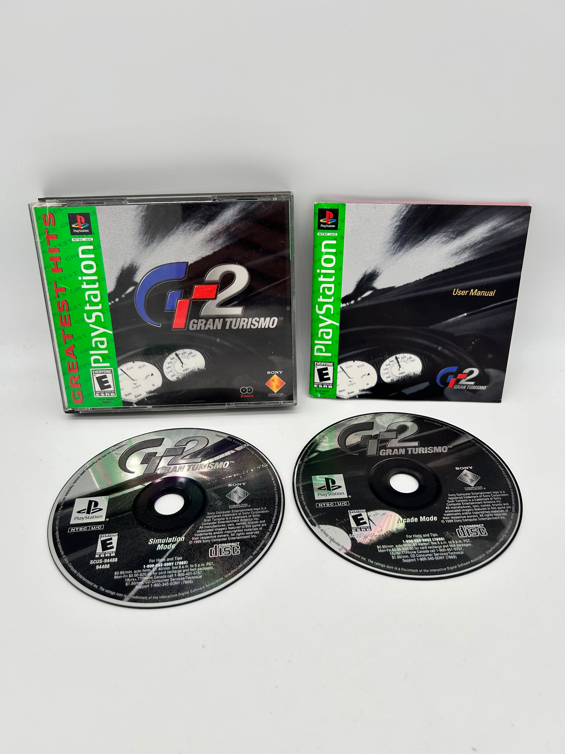 PiXEL-RETRO.COM : SONY PLAYSTATION (PS1) COMPLETE CIB BOX MANUAL GAME NTSC GRAN TURISMO 2 GT2