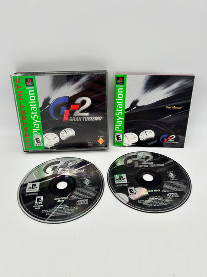 PiXEL-RETRO.COM : SONY PLAYSTATION (PS1) COMPLETE CIB BOX MANUAL GAME NTSC GRAN TURISMO 2 GT2