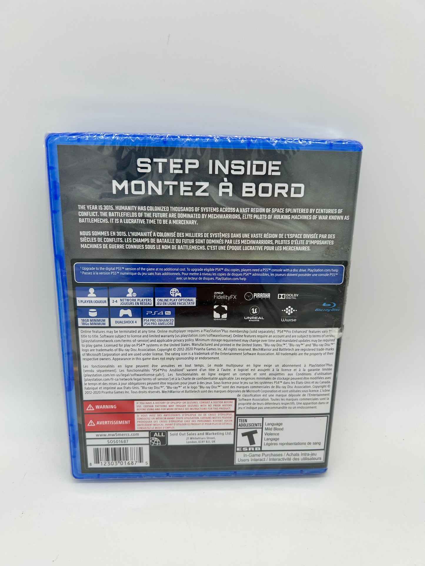 SONY PLAYSTATION 4 [PS4] | MECHWARRIOR 5 MERCENARIES