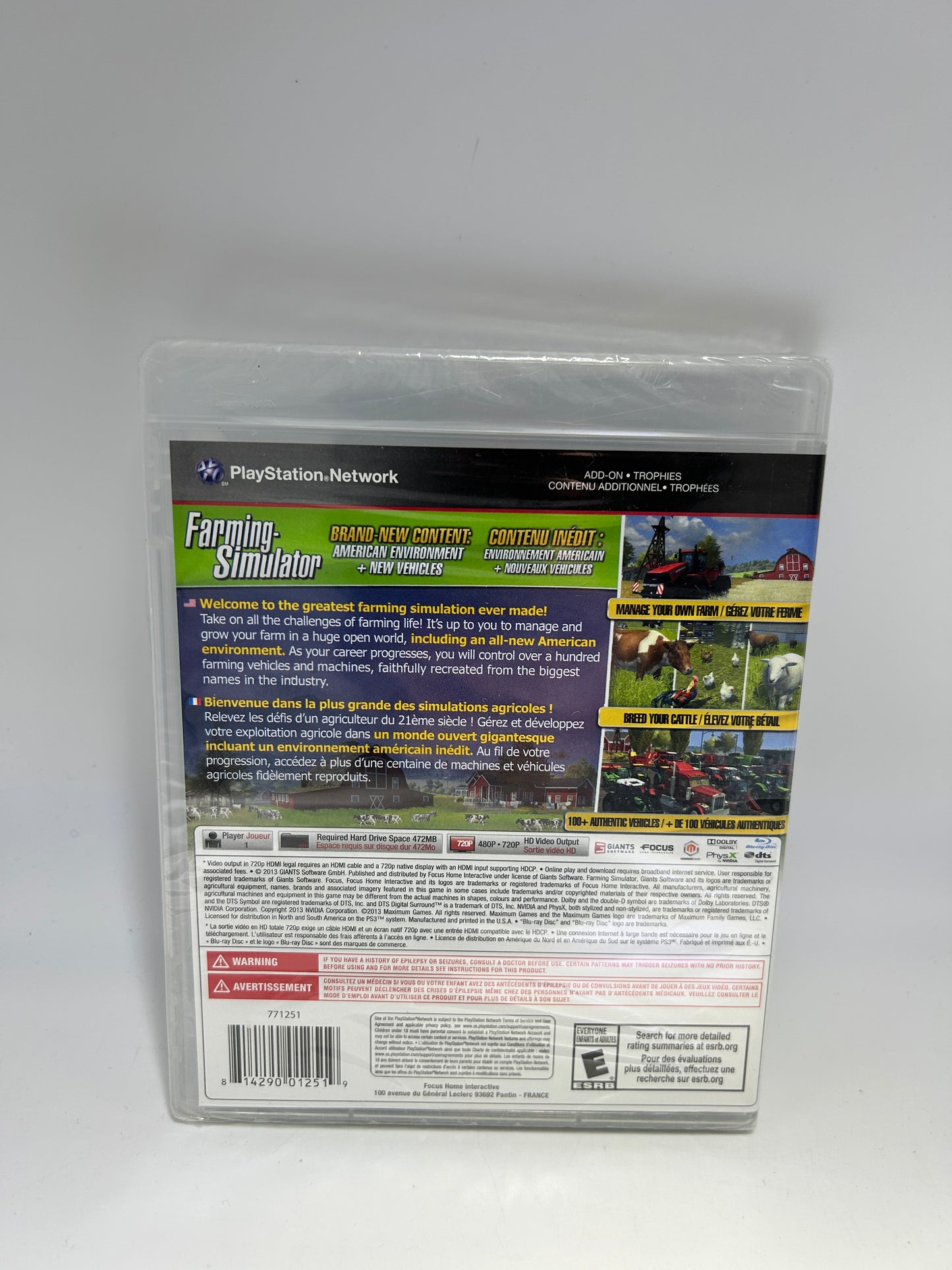 SONY PLAYSTATiON 3 [PS3] | FARMiNG SiMULATOR